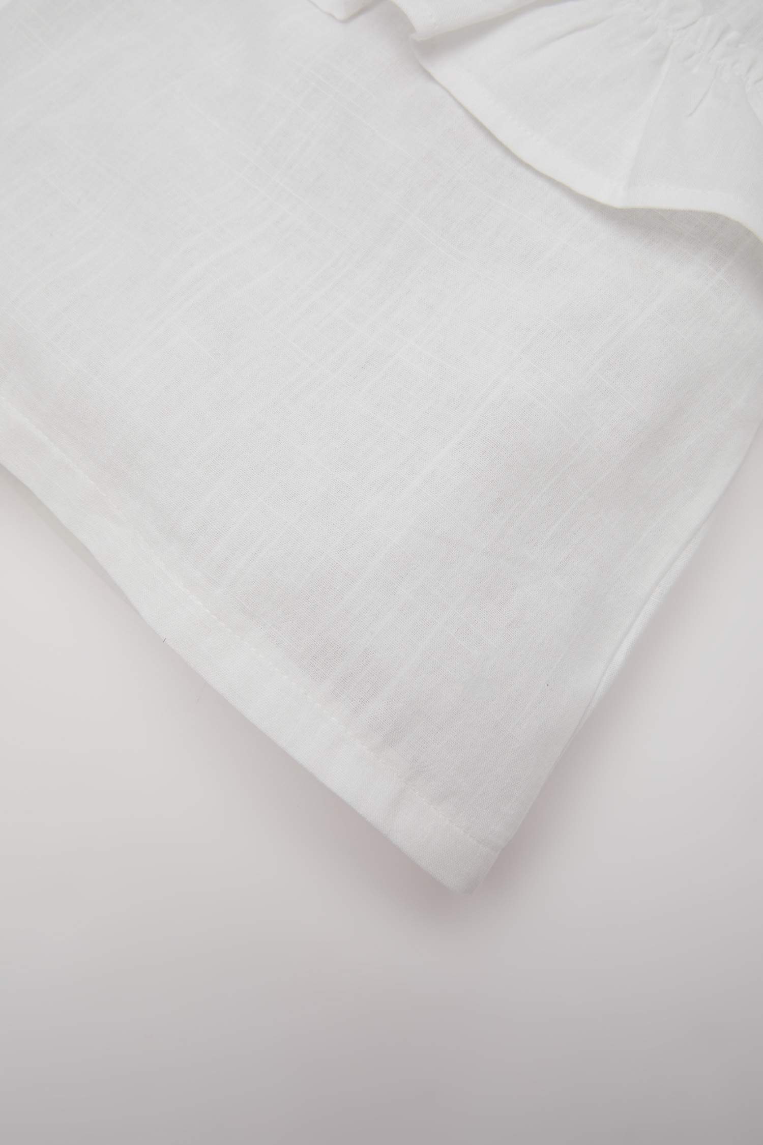 قميص بناتي نص ردن قصة عادية بياخة مستديرة