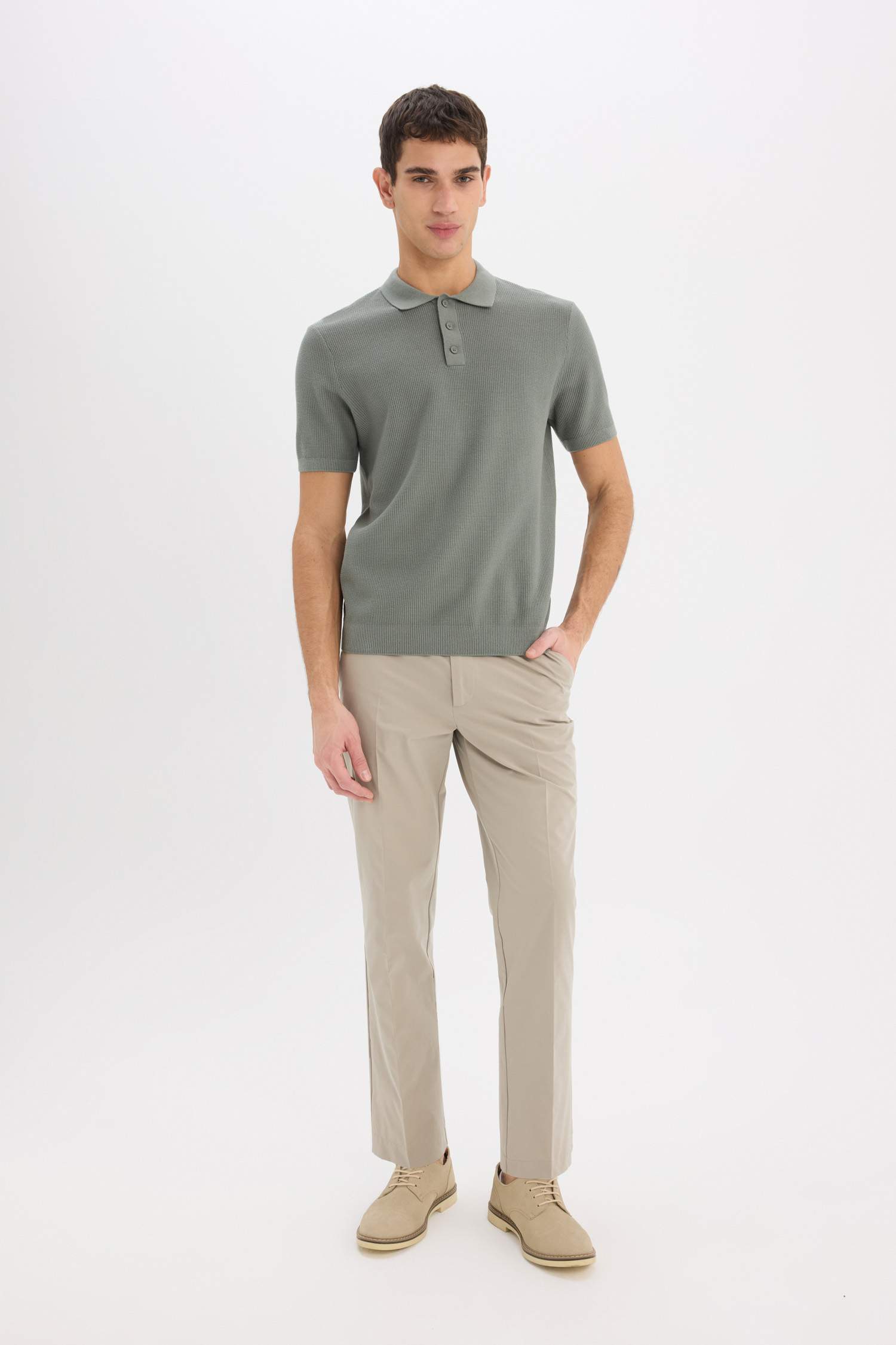 Стандартная посадка, поло с короткими рукавами