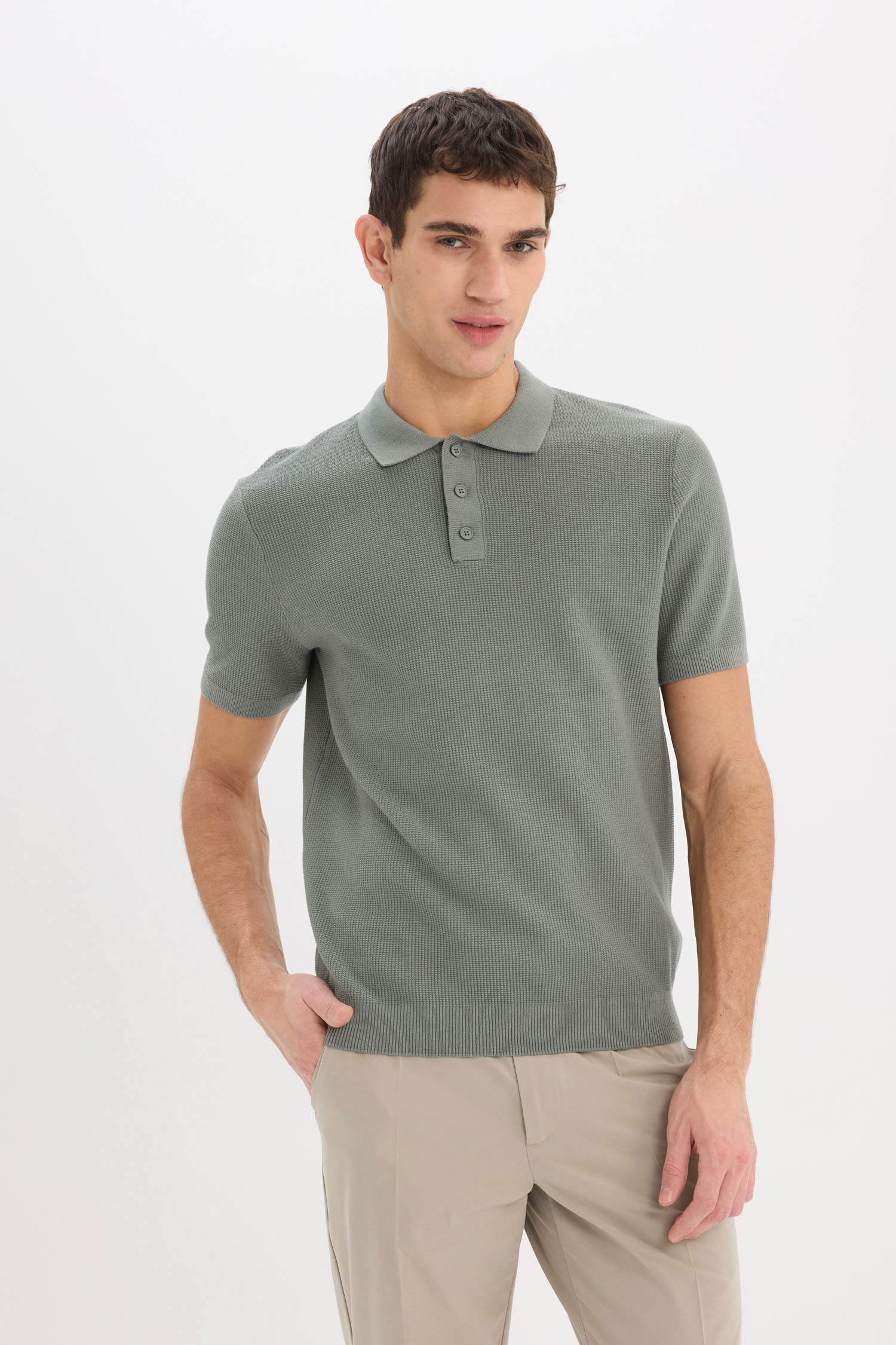 Стандартная посадка, поло с короткими рукавами