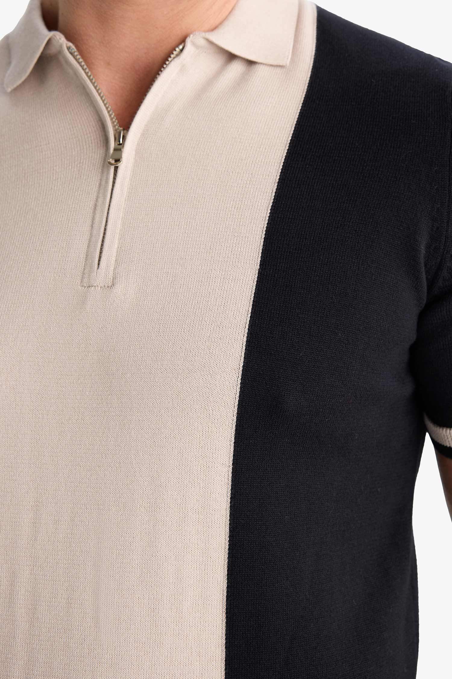 Standard Fit Polo Collar Knitwear Polo T-Shirt