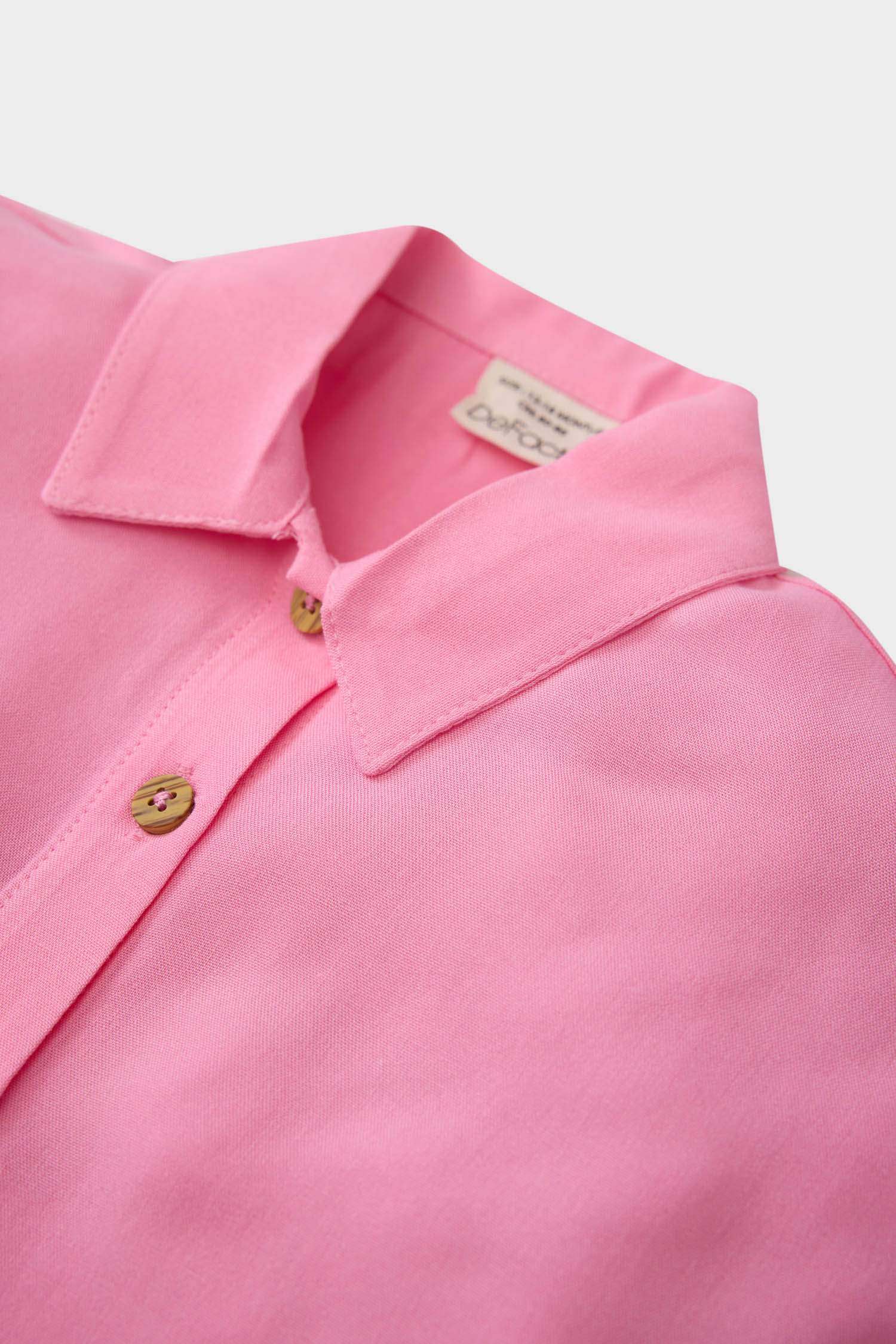 Kız Bebek Bağlamalı Kısa Kollu Gömlek