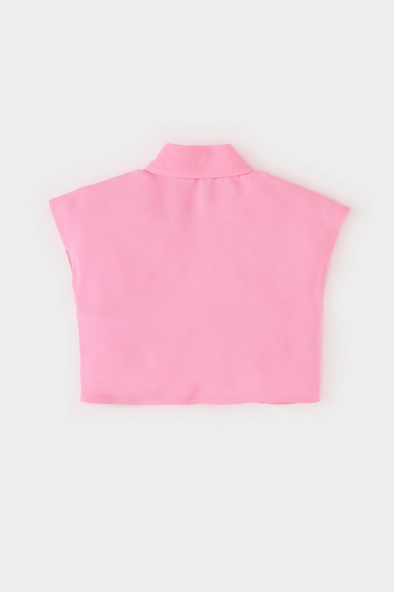 Kız Bebek Bağlamalı Kısa Kollu Gömlek