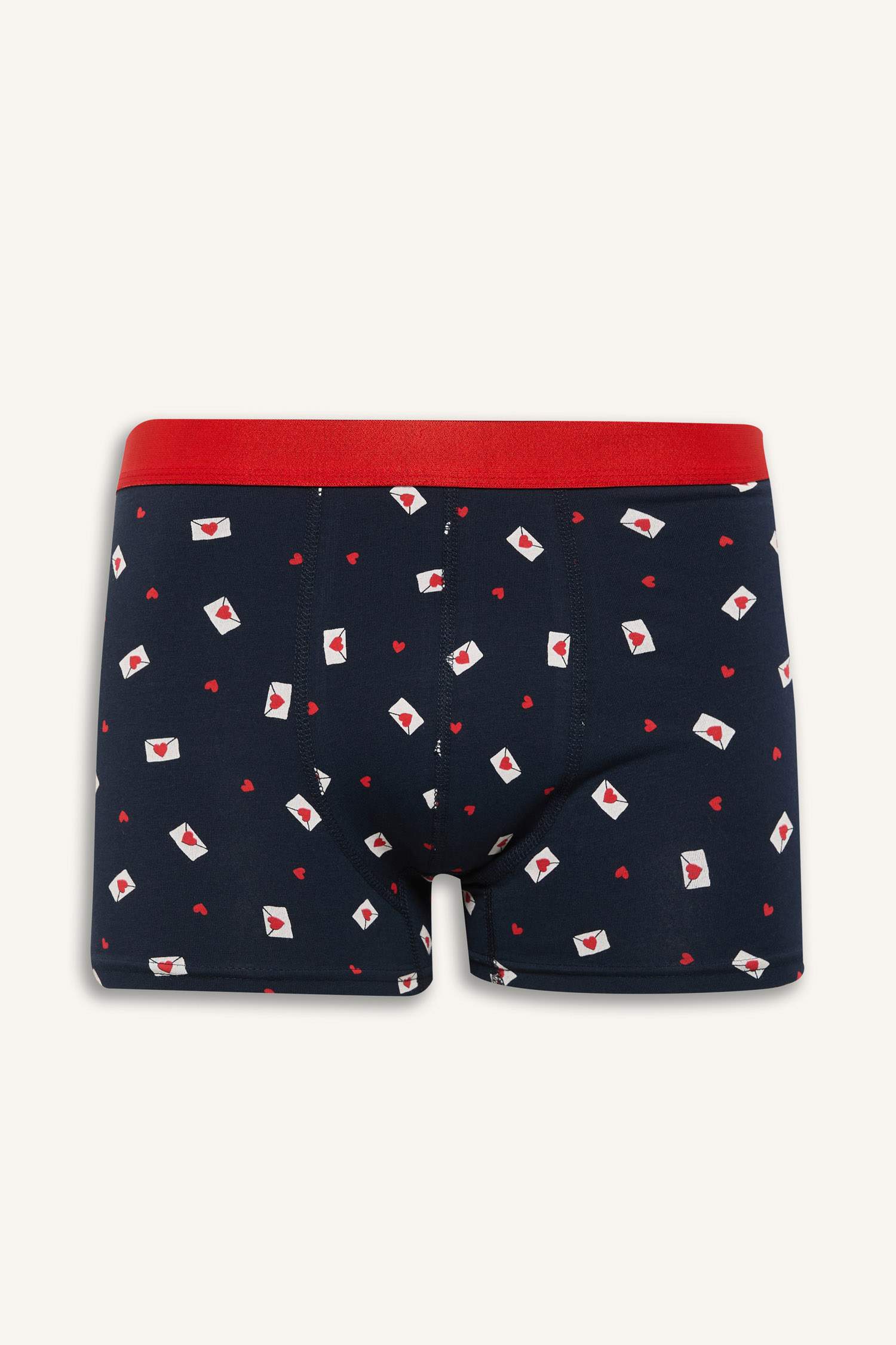 Heart Patterned 3 Piece Boxers