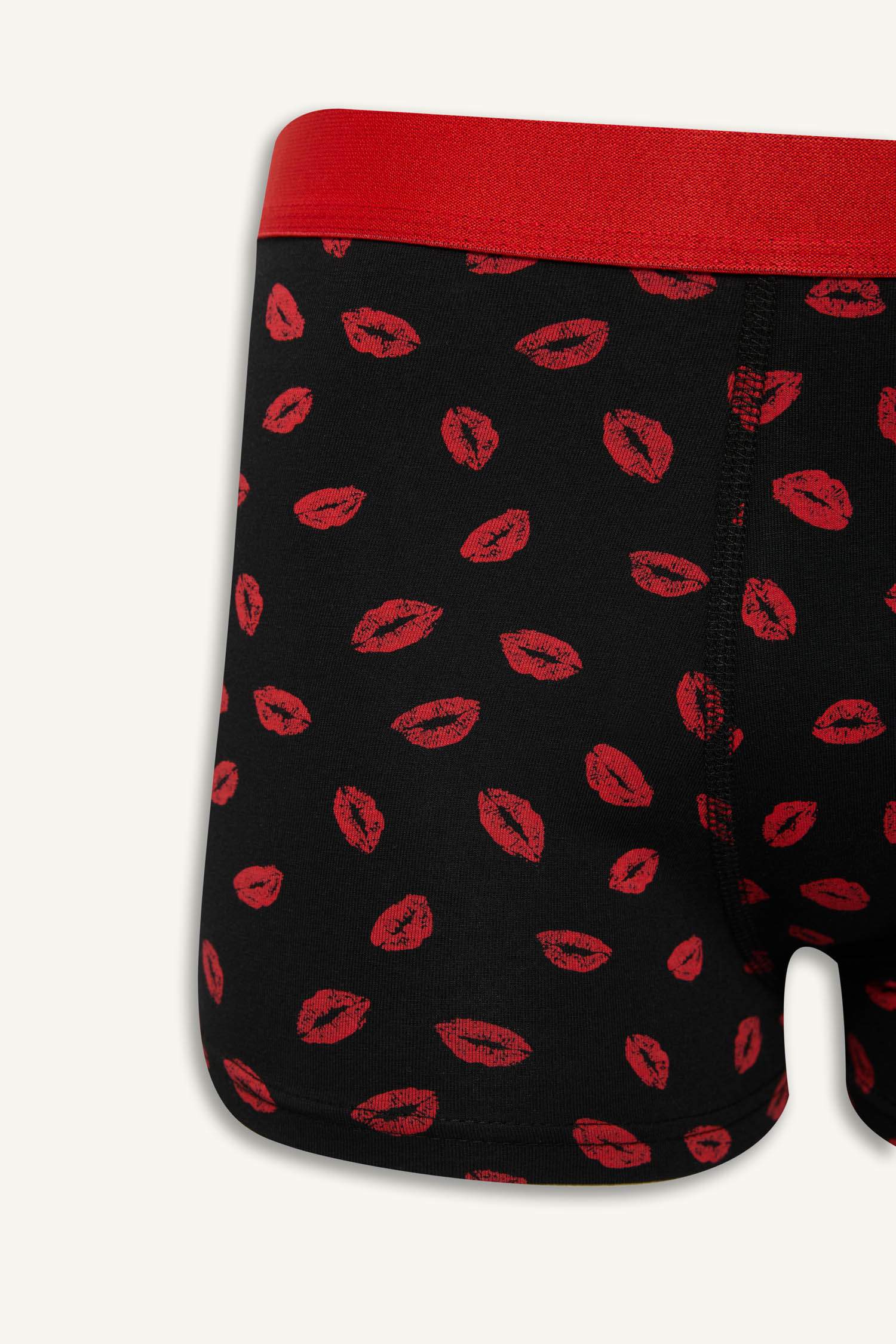 Heart Patterned 3 Piece Boxers