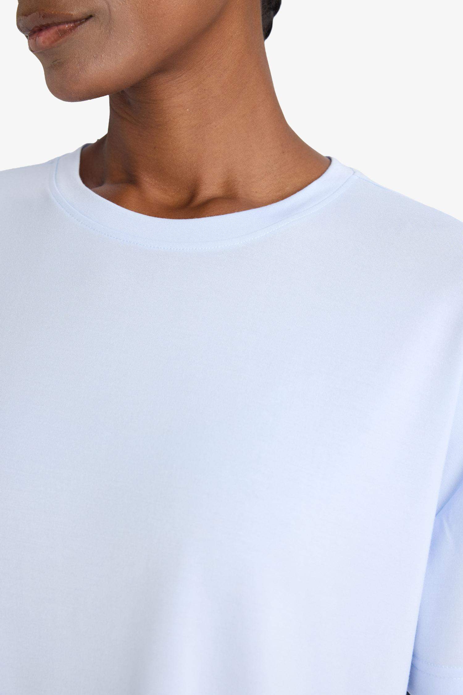 DeFactoFit Oversize Geniş Kalıp Bisiklet Yaka Modal Kısa Kollu Tişört