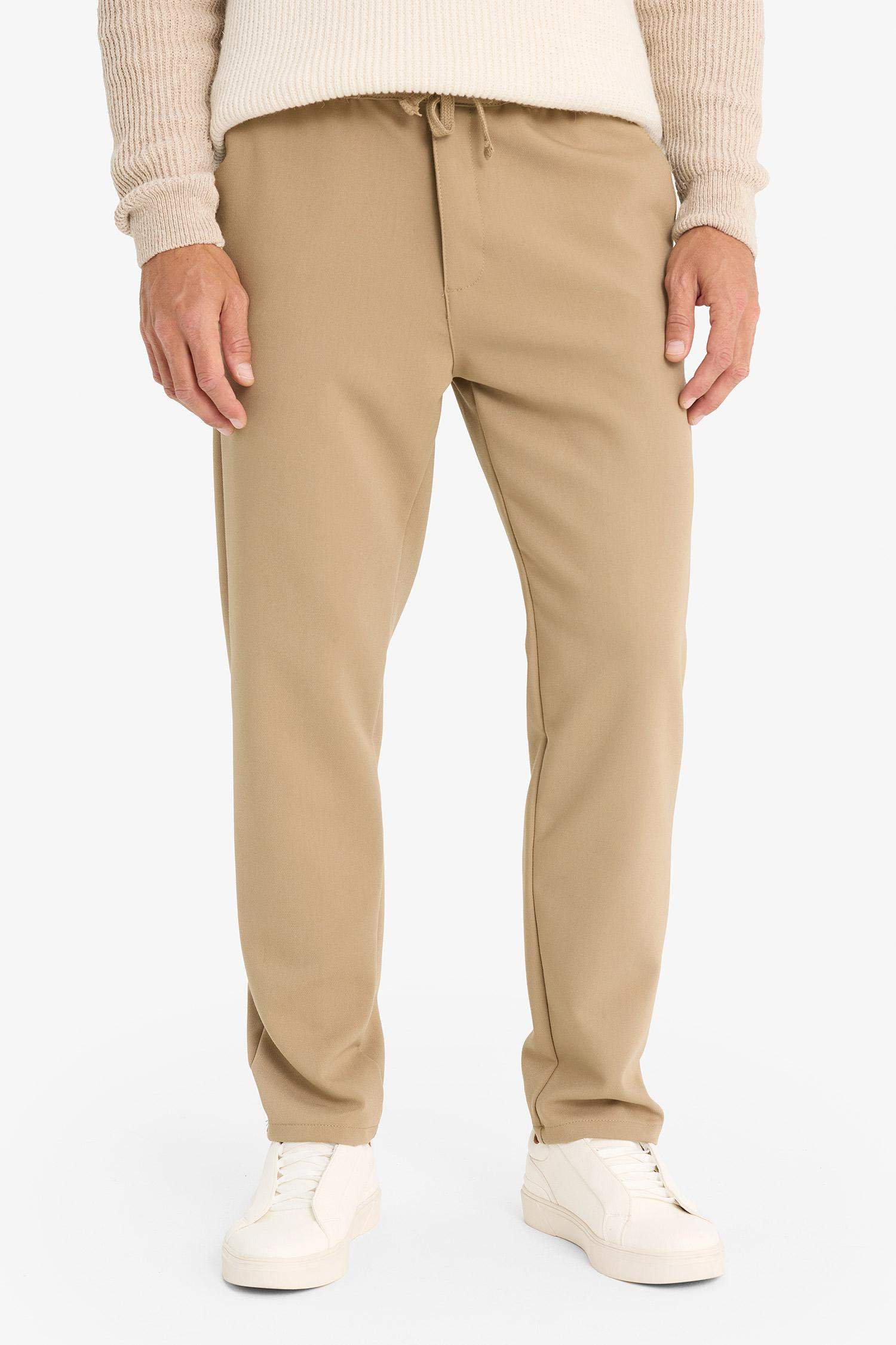 Regular Fit Straight Leg Trousers