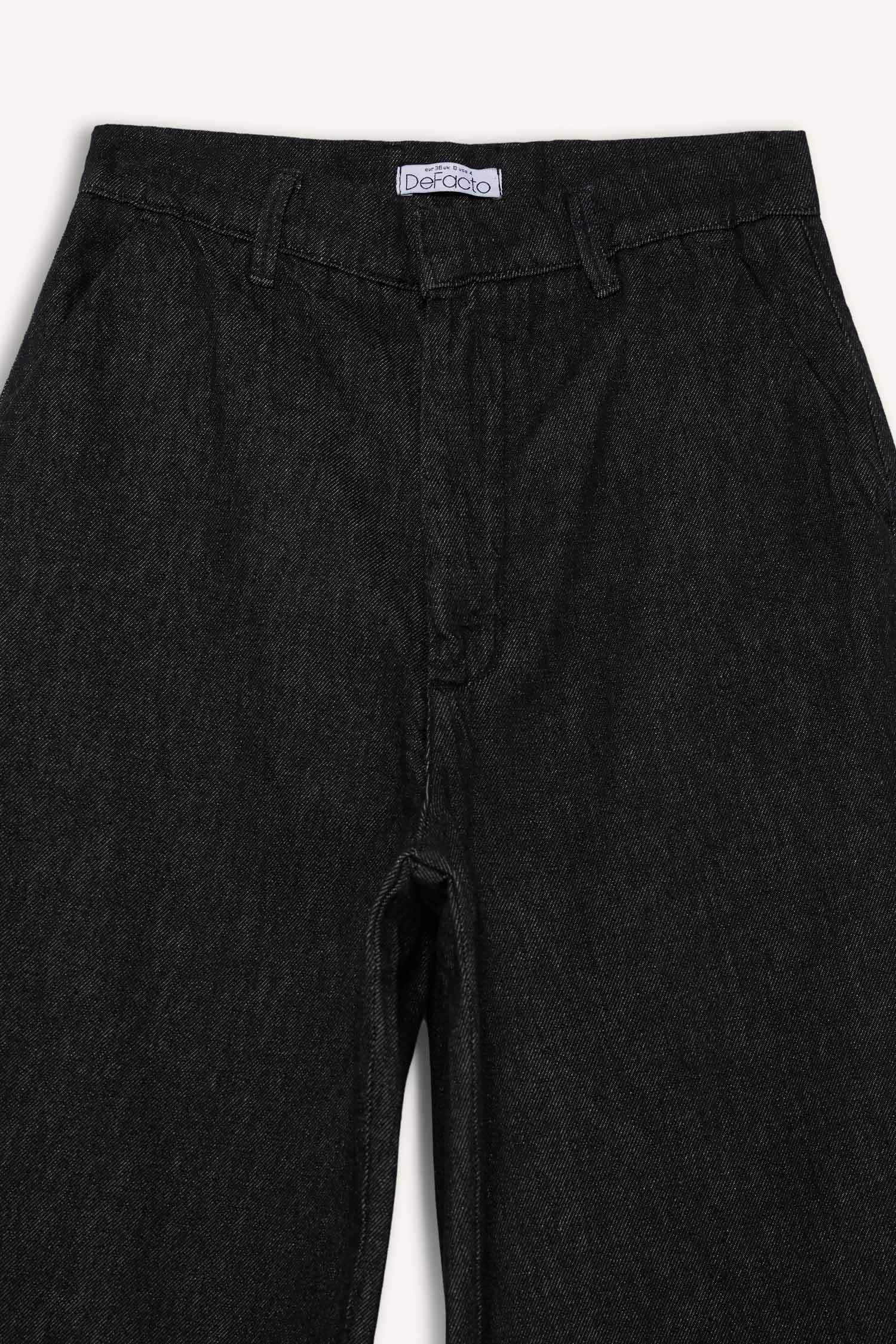 Baggy Fit High Waist Long Jeans