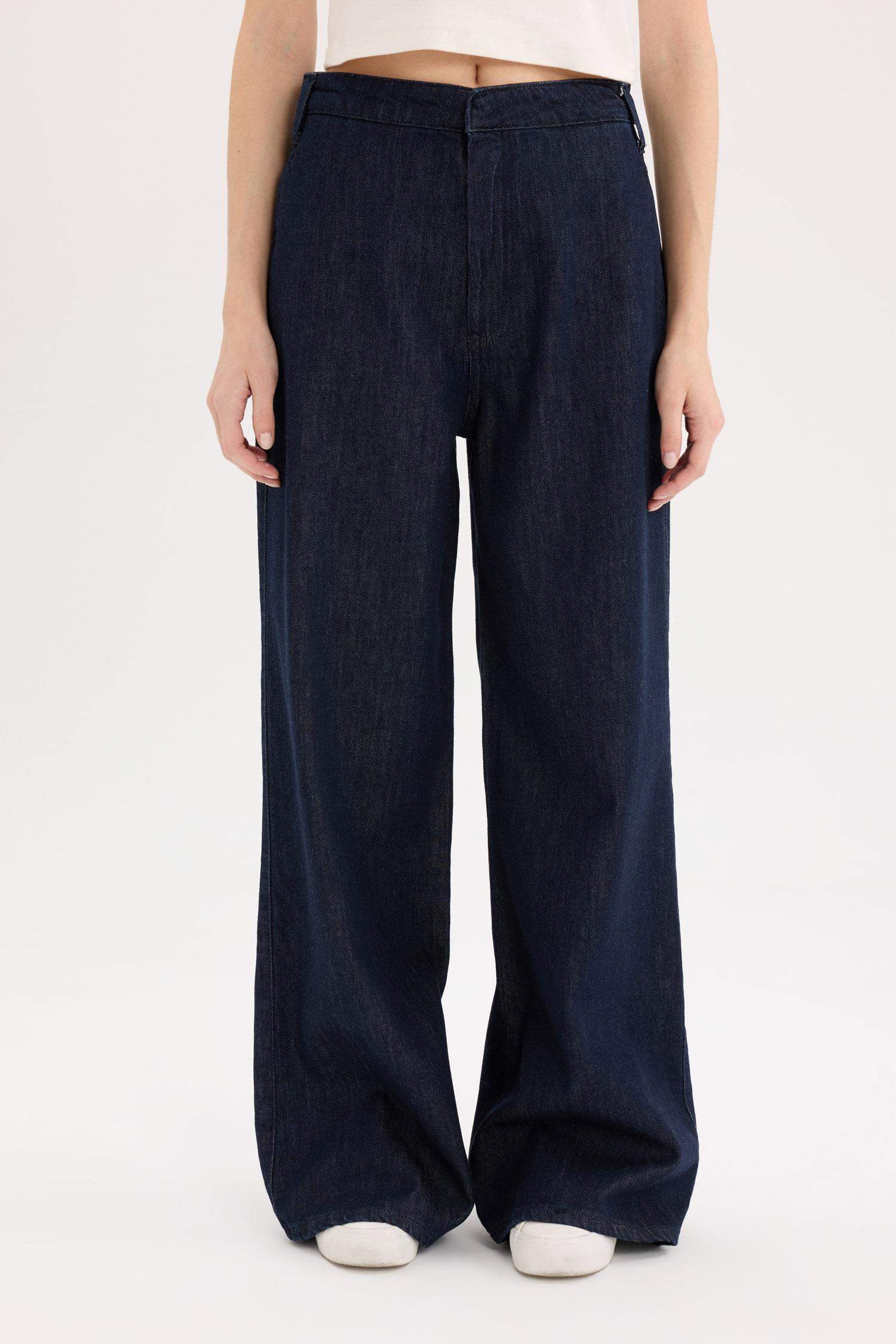 Wide Leg High Waist Long Jeans