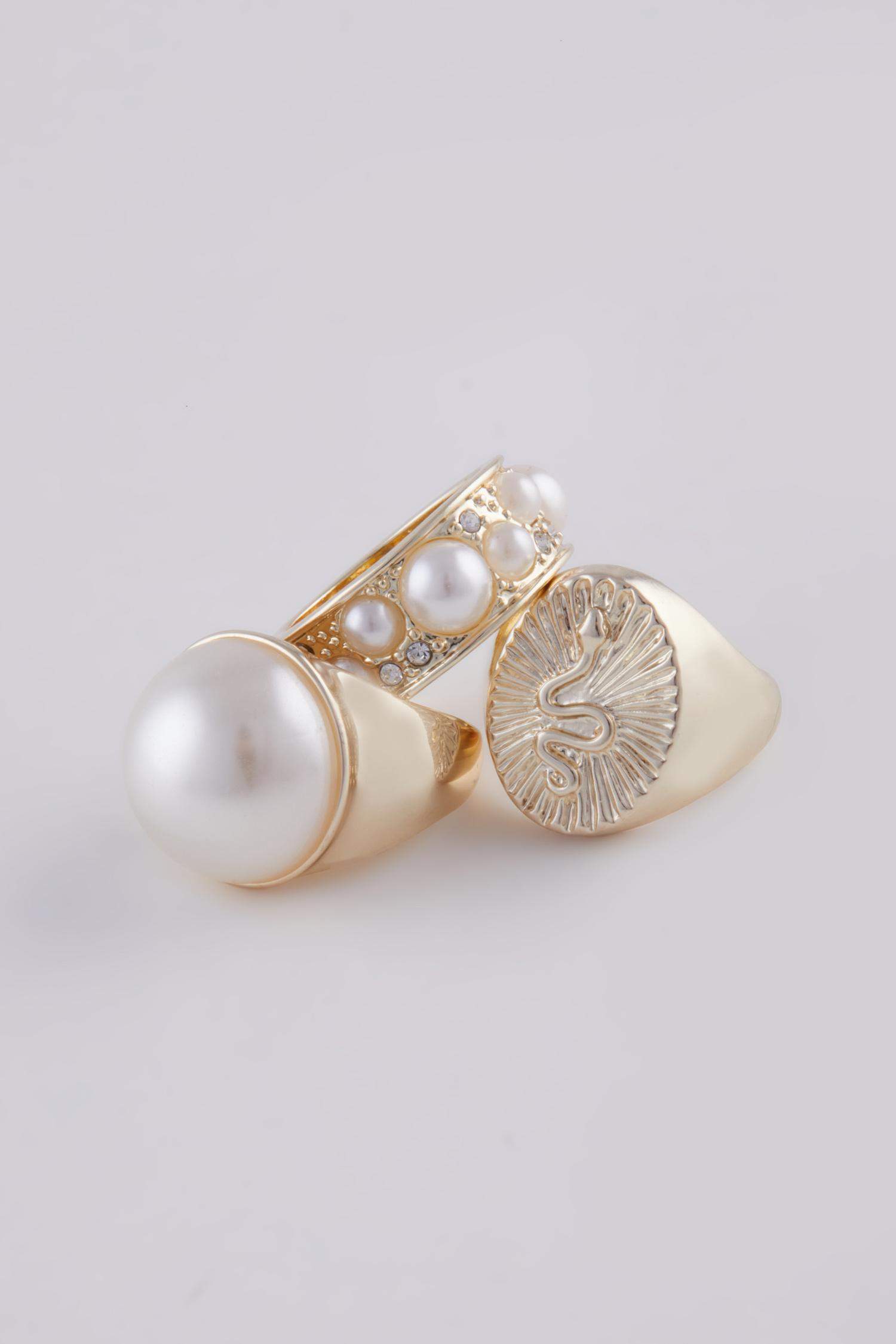 محبس نسائي بالؤلؤ - 3 قطع