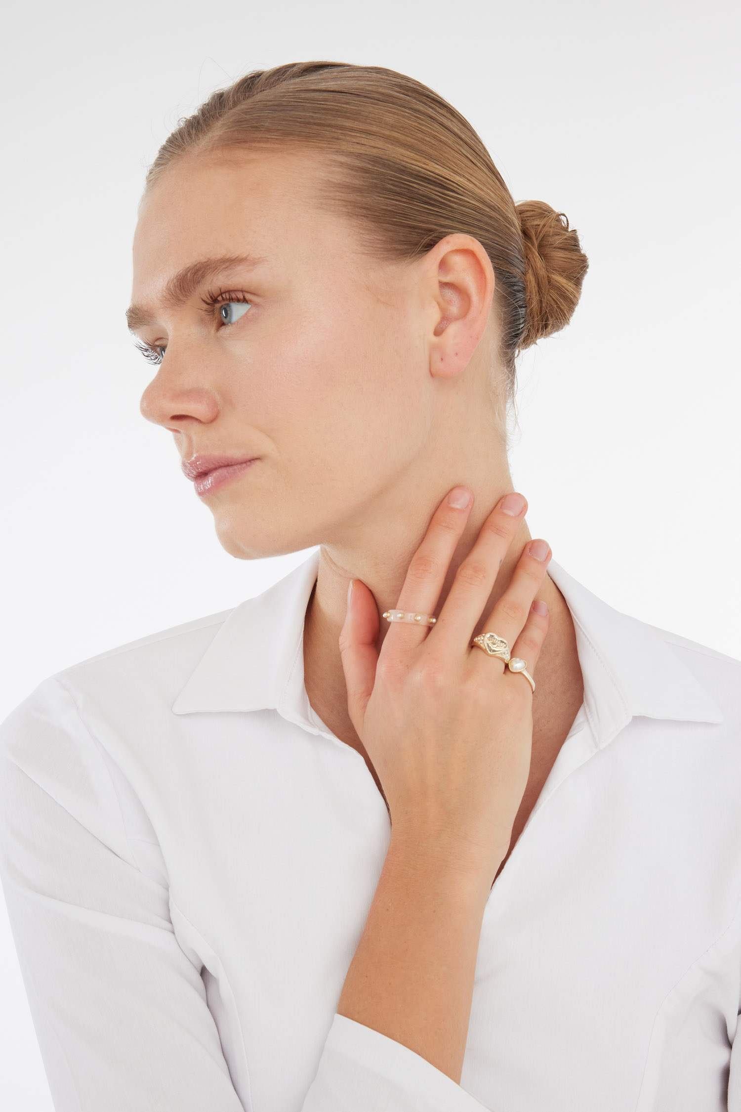 Kadın 3'lü Gold Yüzük