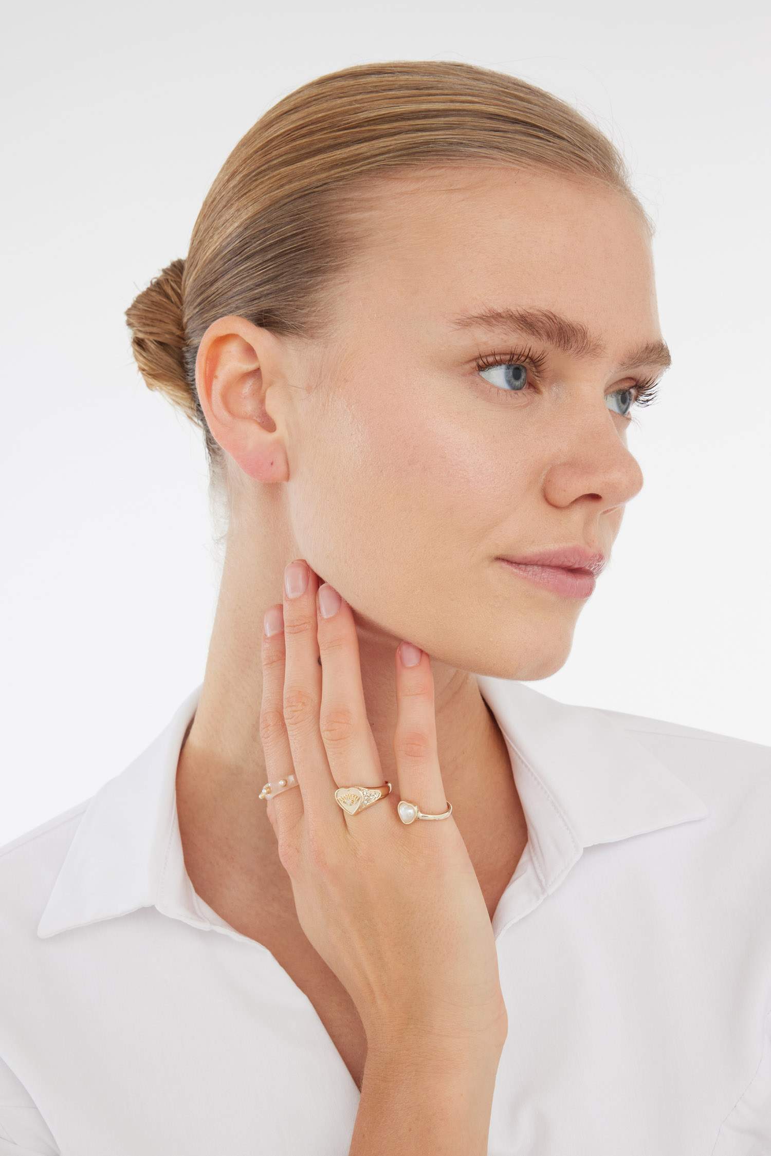 Kadın 3'lü Gold Yüzük