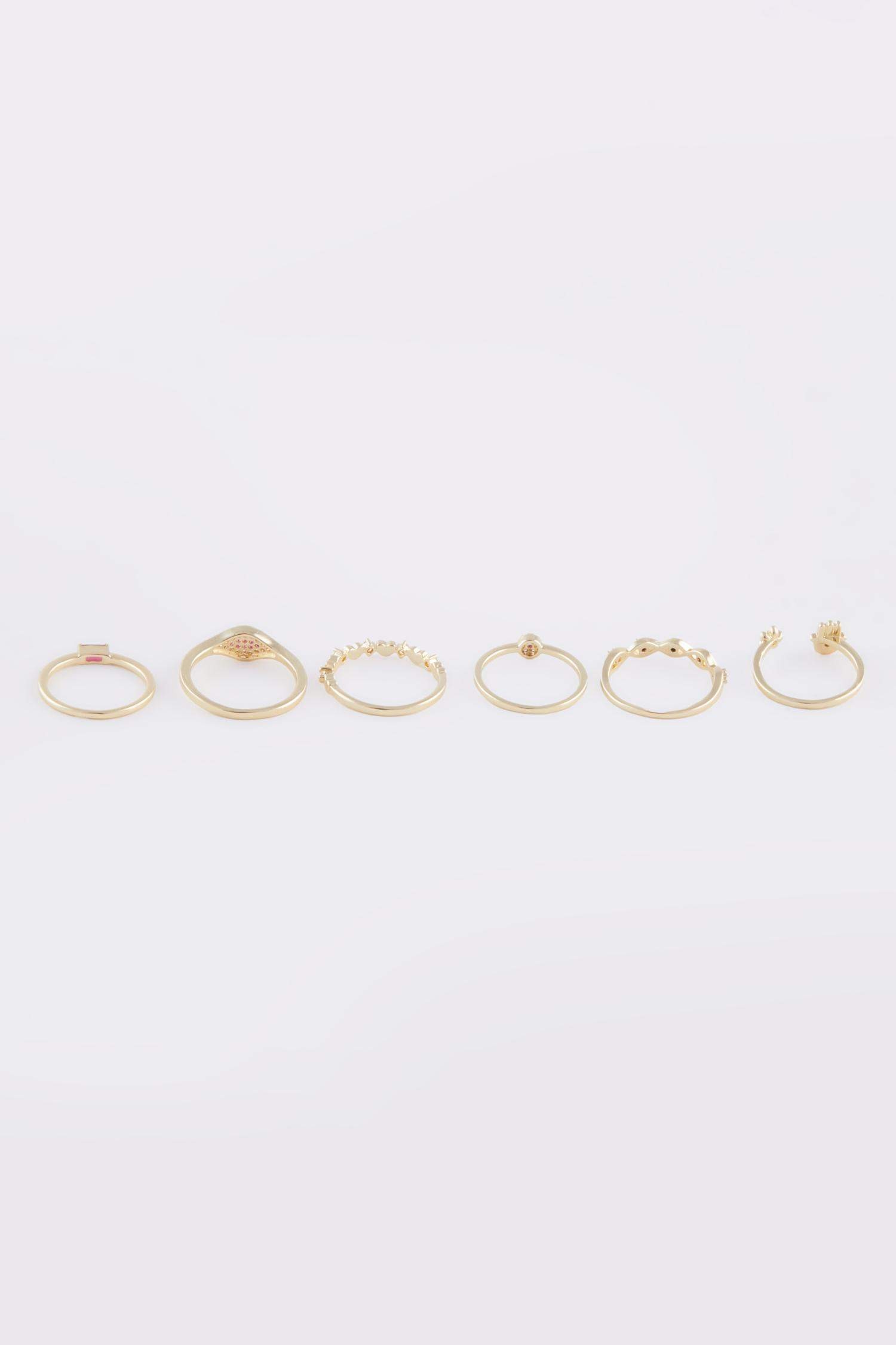 محبس نسائي ذهبي - 6 قطع