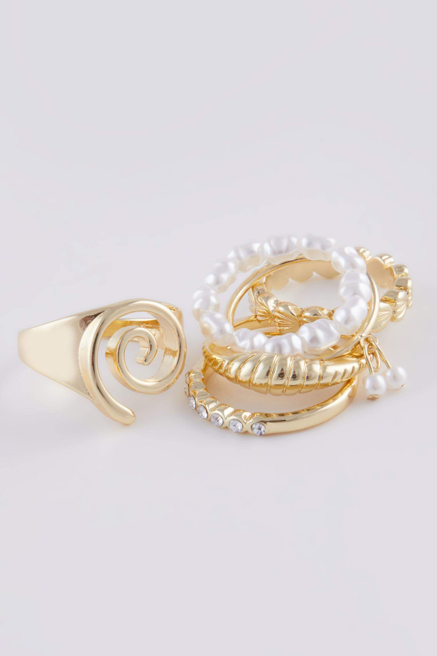 Kadın 6'lı Gold Yüzük