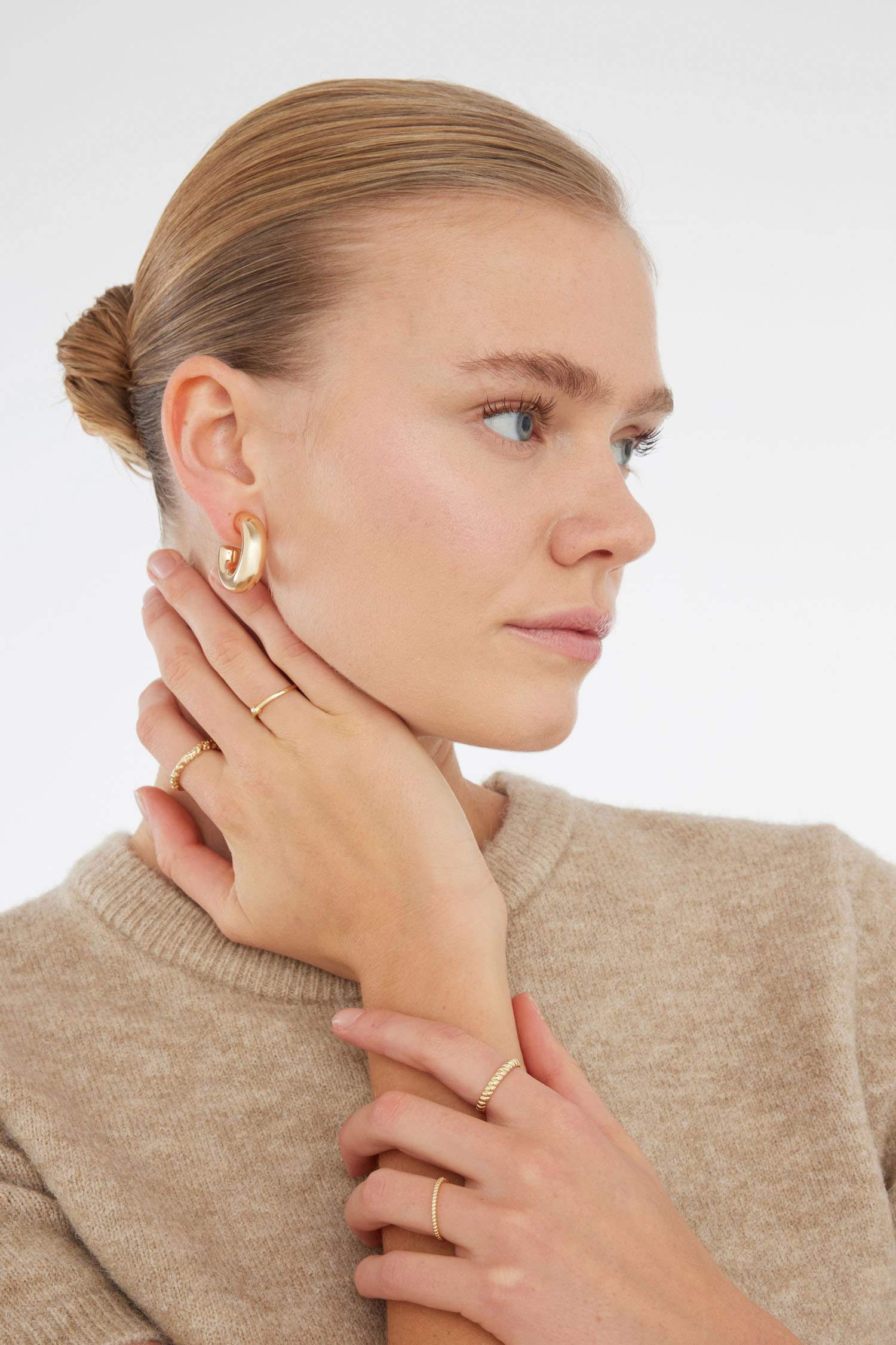 Kadın 4'lü Gold Yüzük