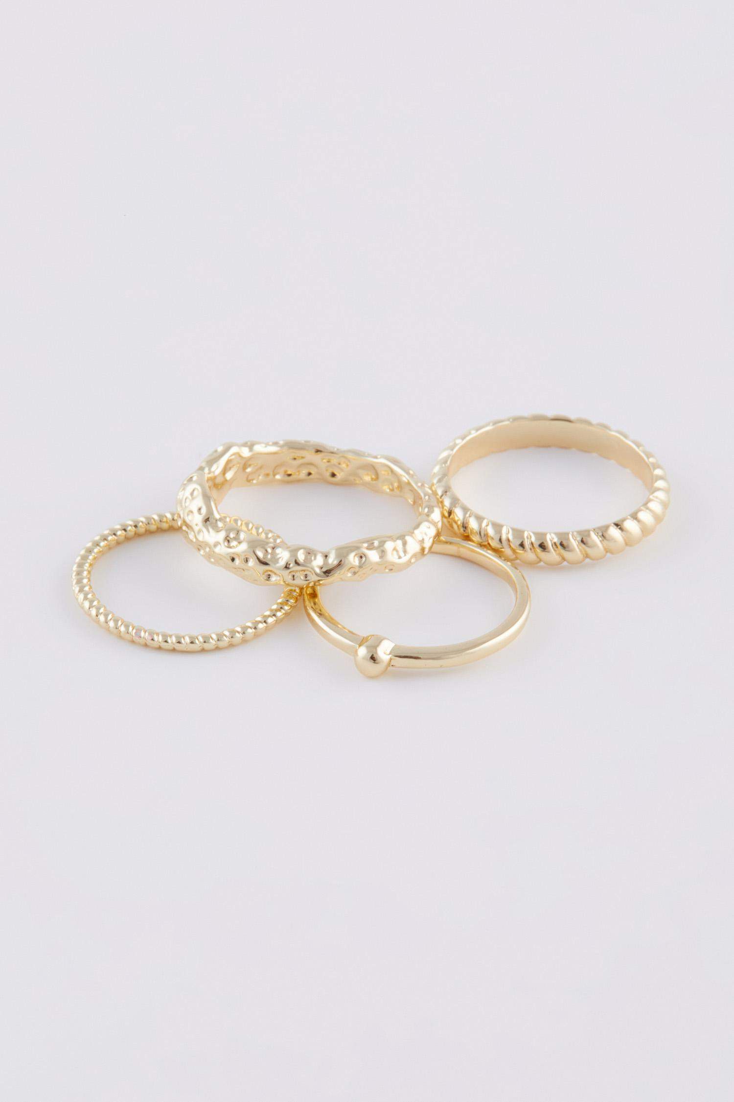 Kadın 4'lü Gold Yüzük