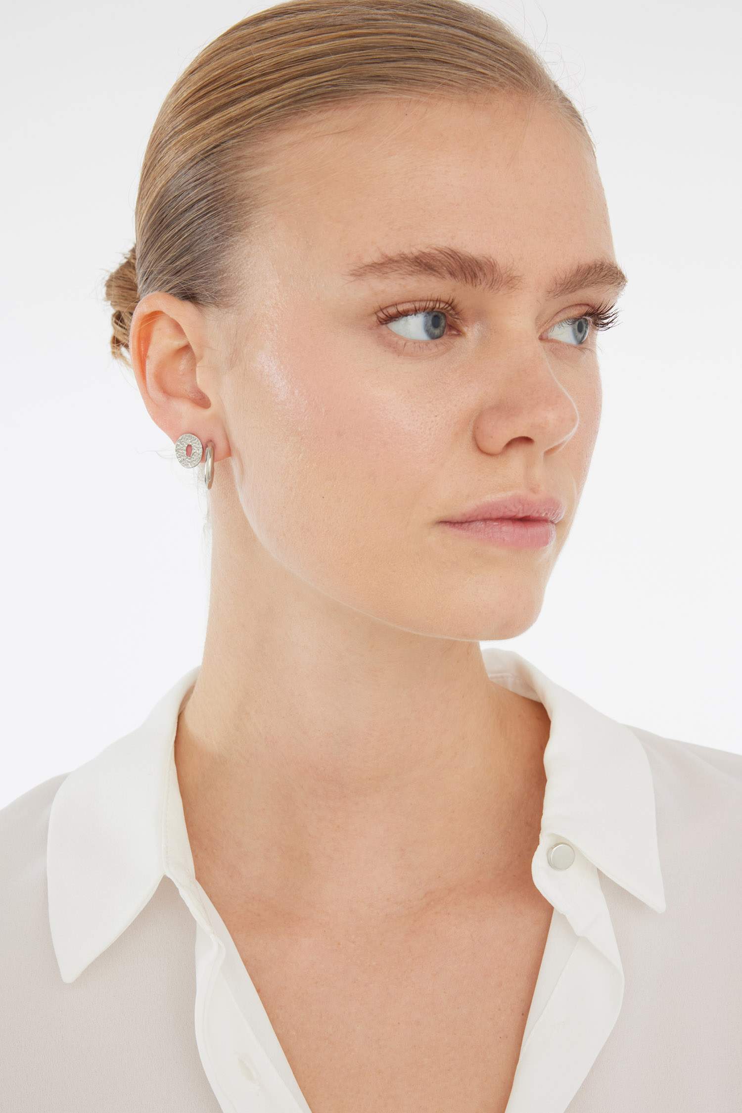 Woman 3 Piece Silver Earrings