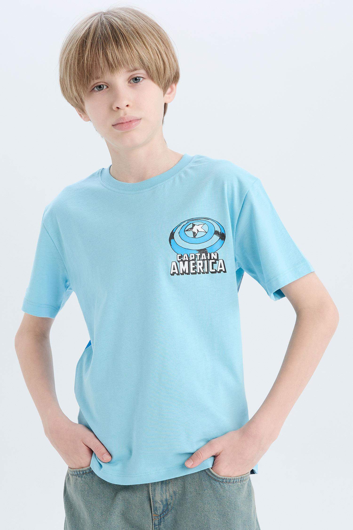 Футболка с круглым вырезом и лицензией Marvel Avengers для мальчиков