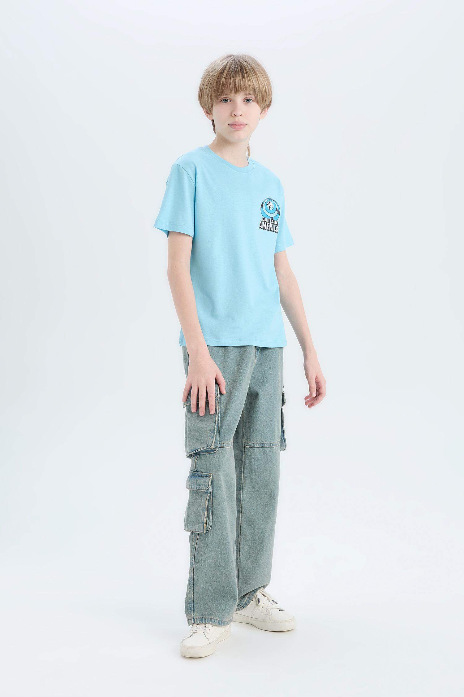 Футболка с круглым вырезом и лицензией Marvel Avengers для мальчиков