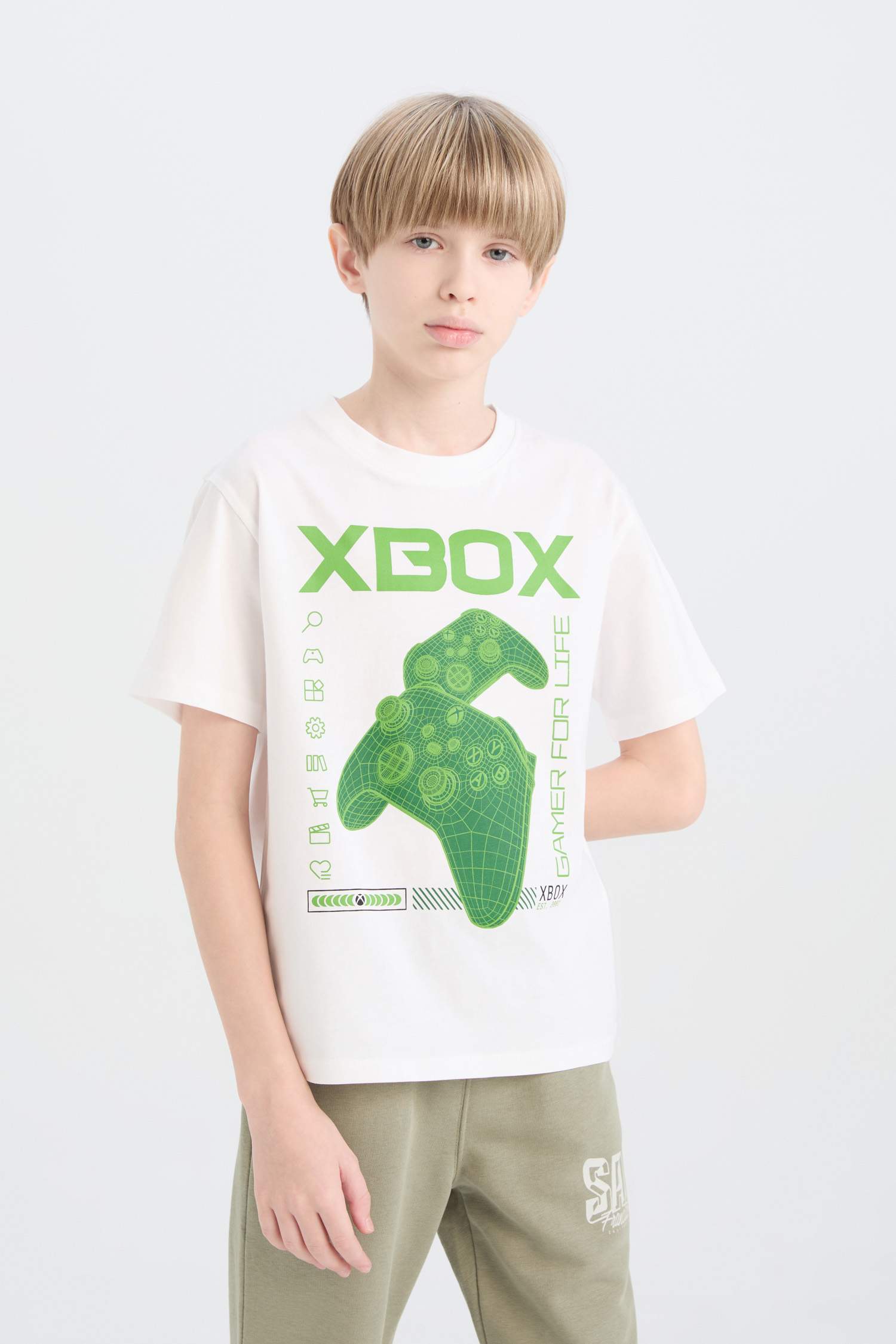 T-shirt Xbox à col rond et manches courtes pour garçon
