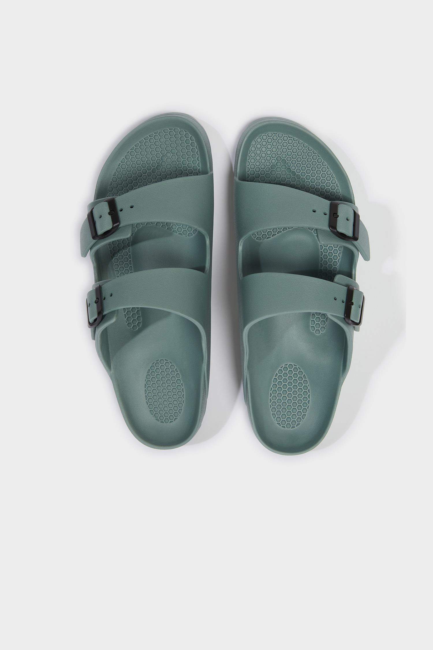 شبشب رجالي إيفا بكعب مسطح بشريط مزدوج