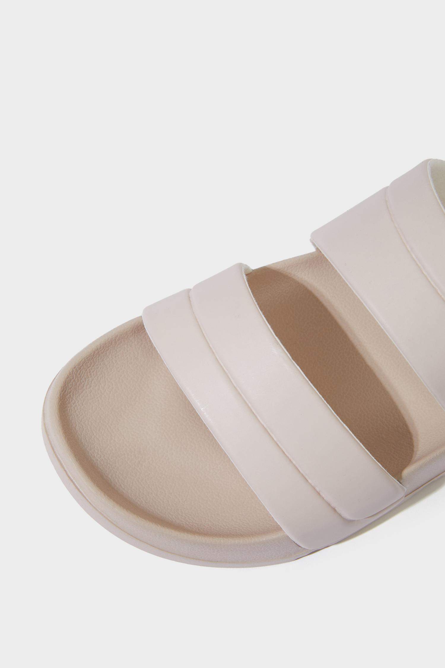 Woman Flat Sole Double Strap Eva Slippers