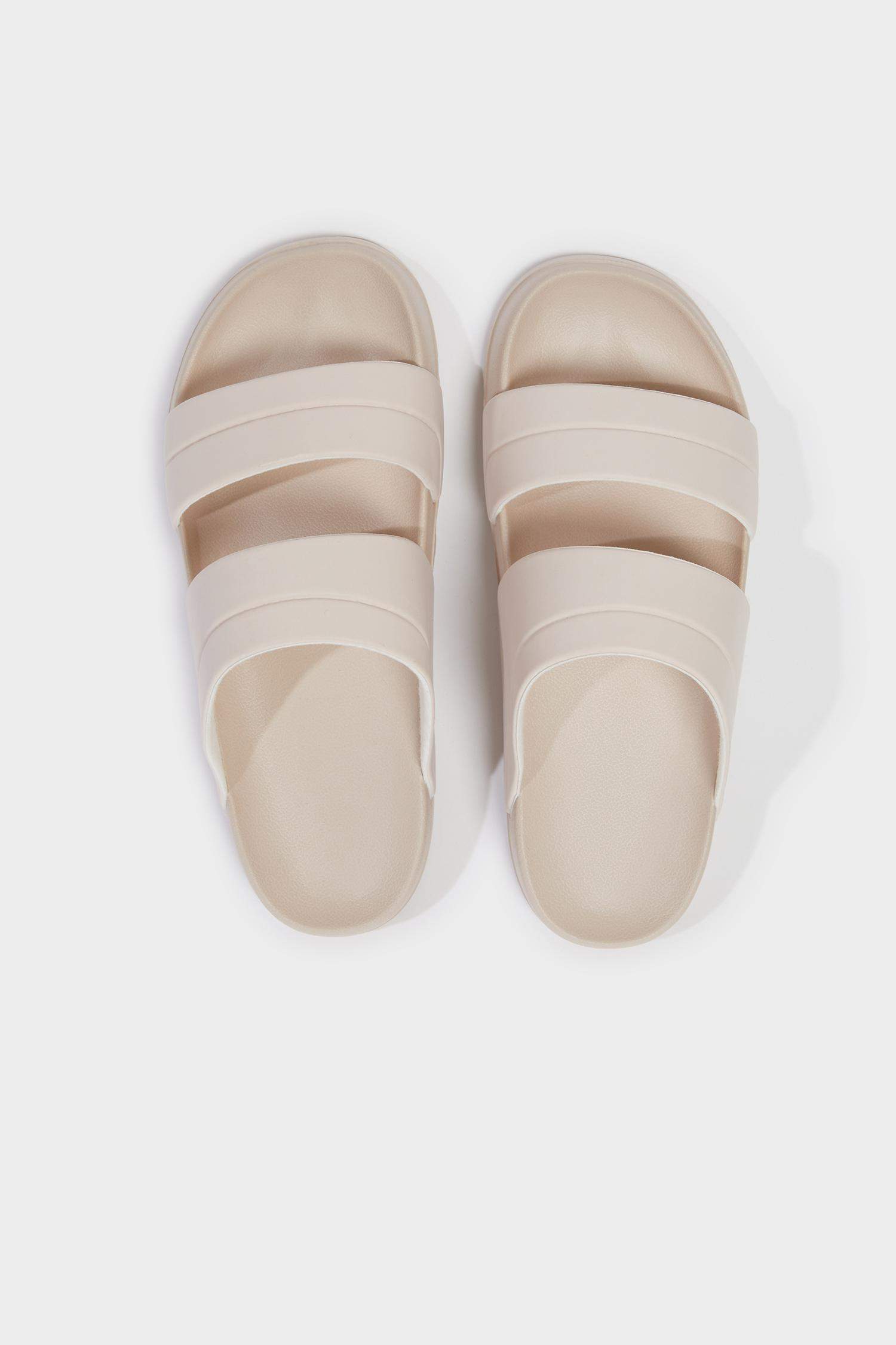 Woman Flat Sole Double Strap Eva Slippers