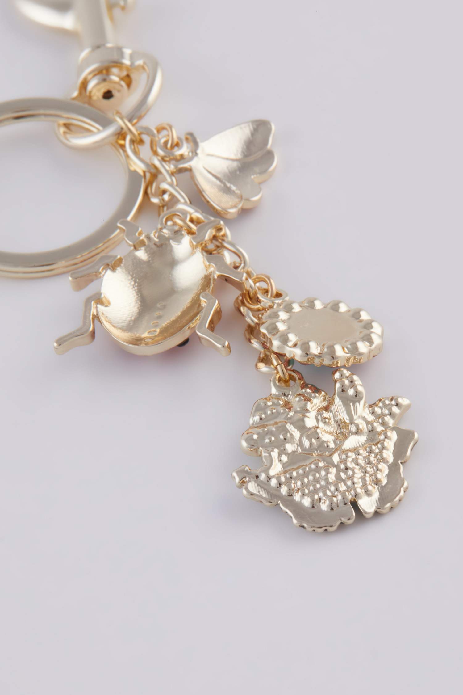 Woman Ladybug Keychain