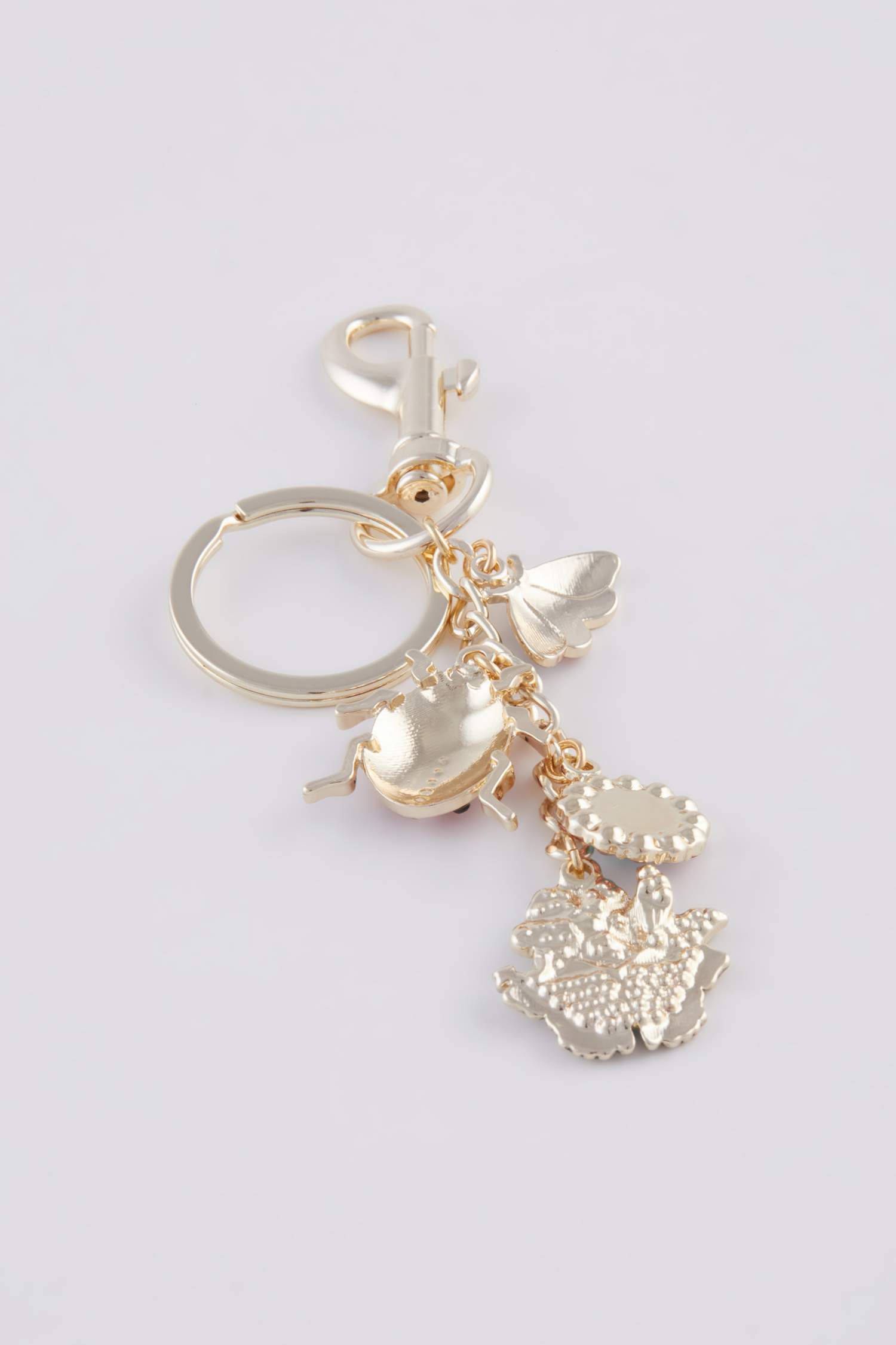 Woman Ladybug Keychain