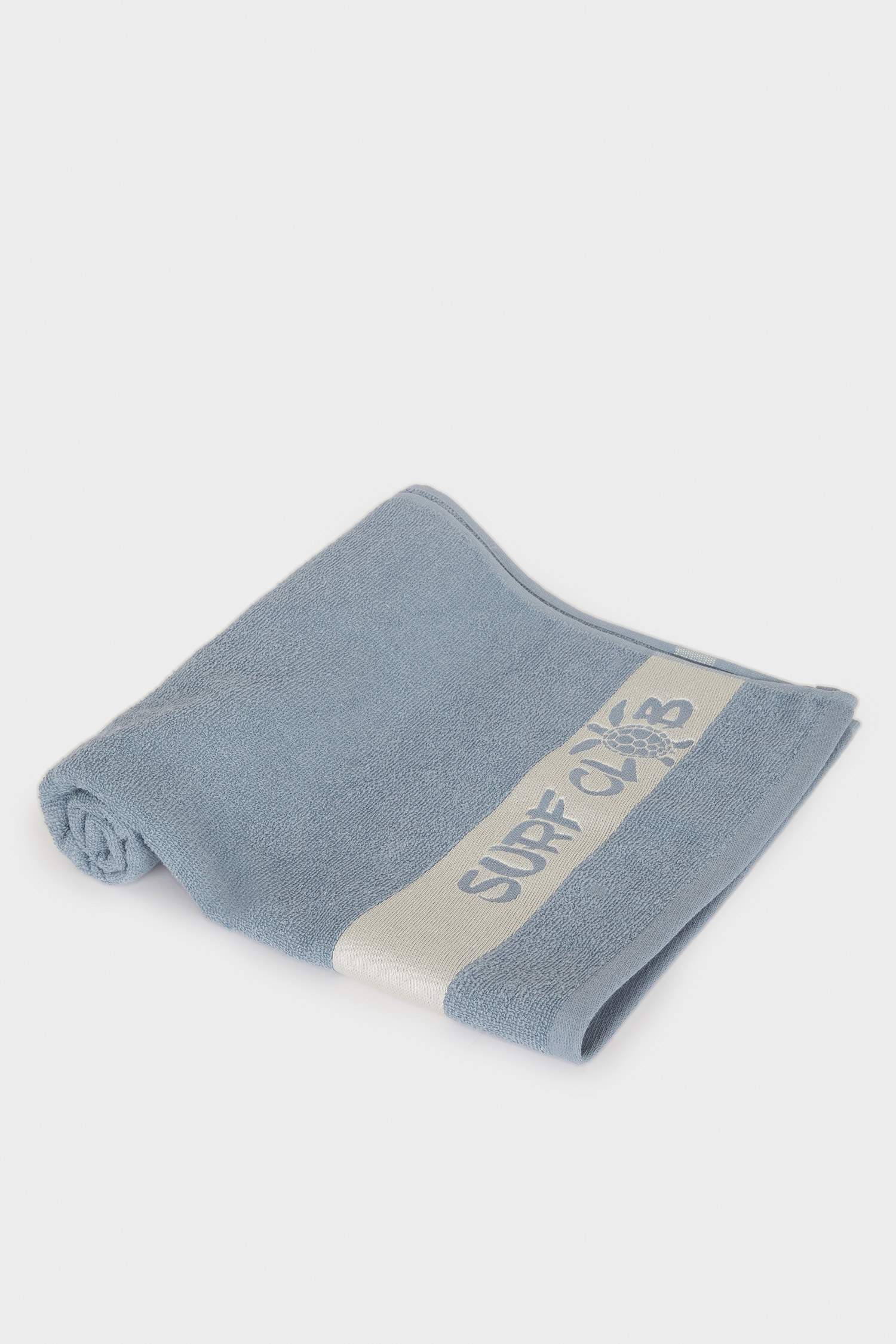 Boy Slogan Printed Cotton Beach Towel