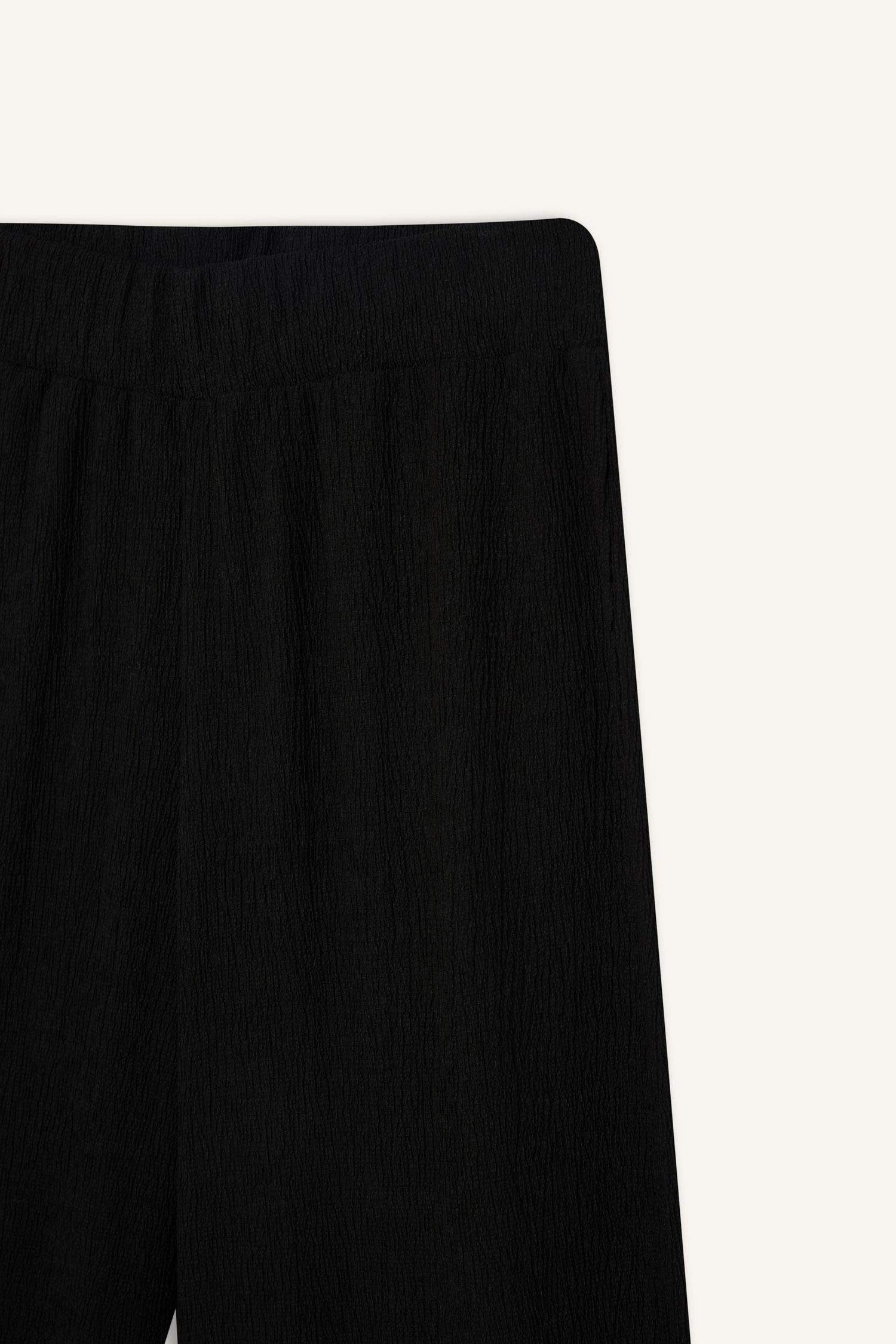 Wide Leg Pantolon Geniş Paça Basic Düz  Bürümcük