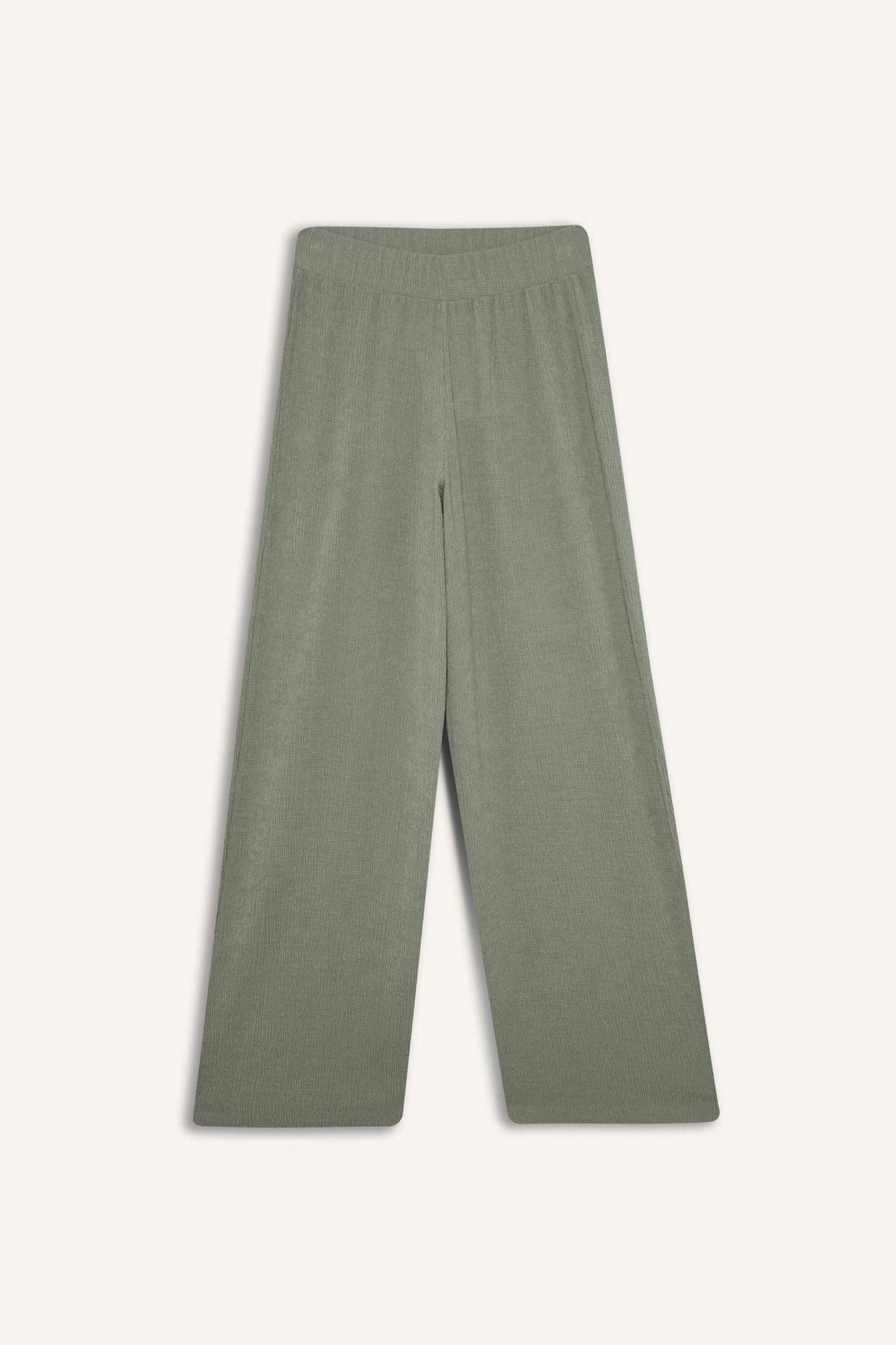 Wide Leg Geniş Bol Paça Bürümcük Pantolon