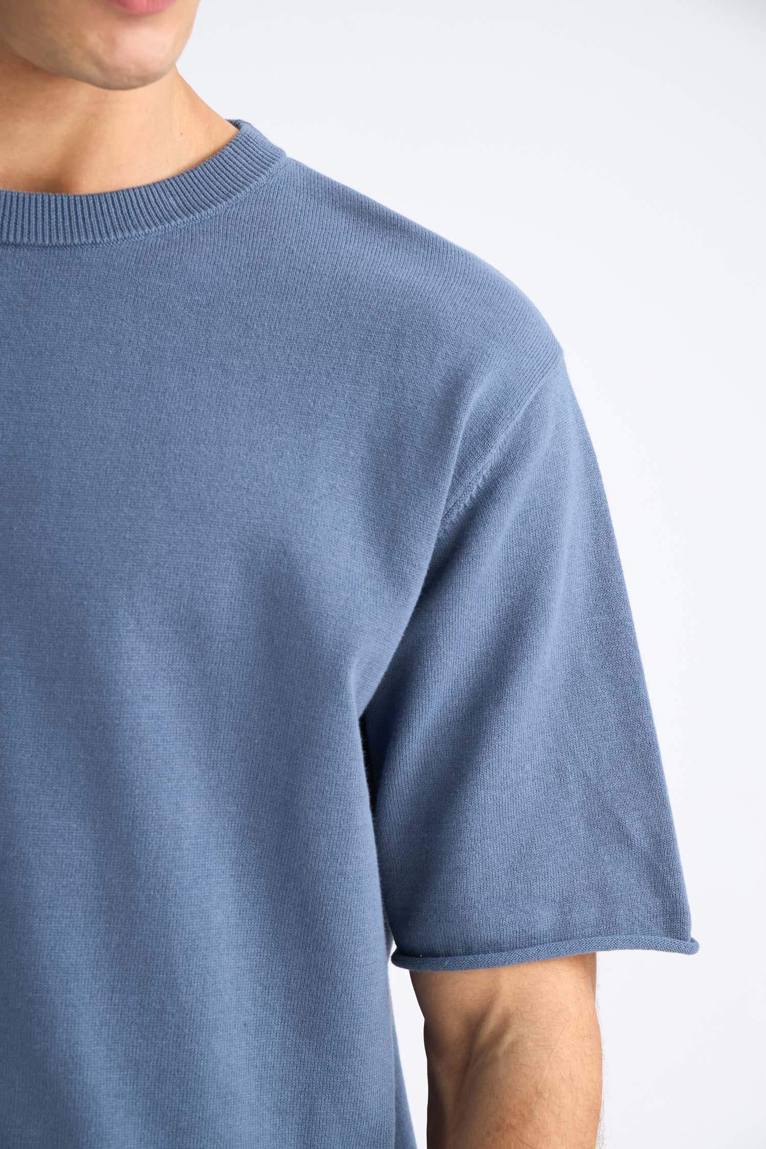 تيشيرت تريكو قطن نص ردن اوفر سايز