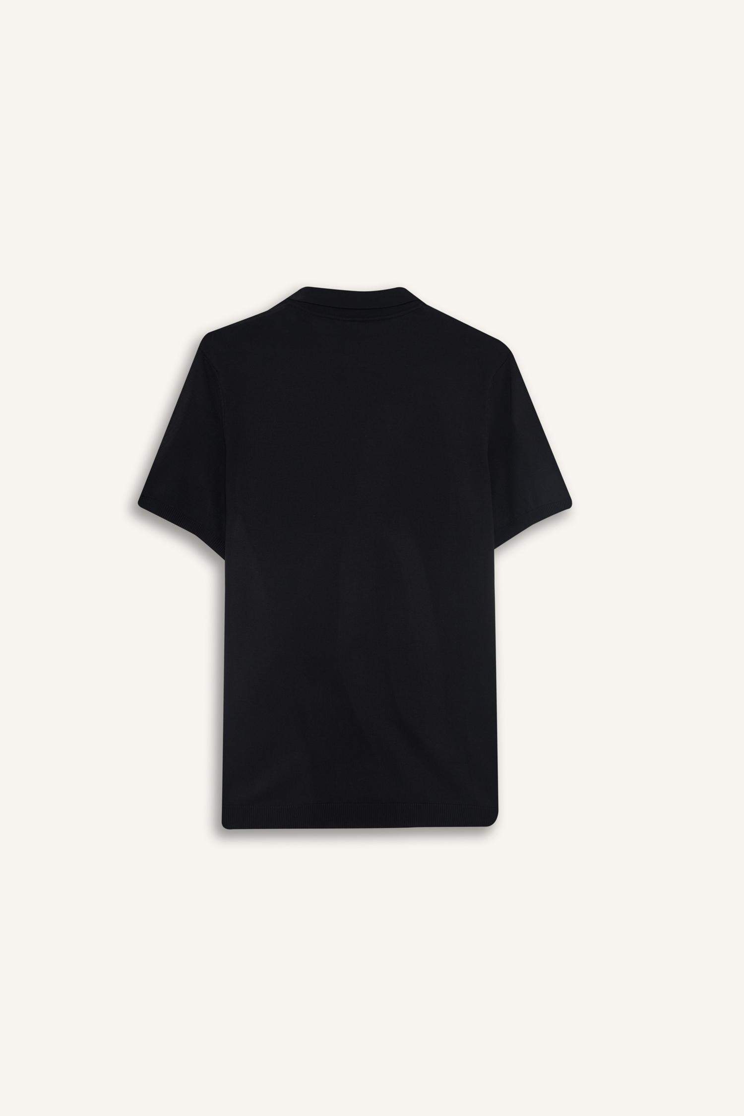 Standard Fit Knitwear Polo T-Shirt