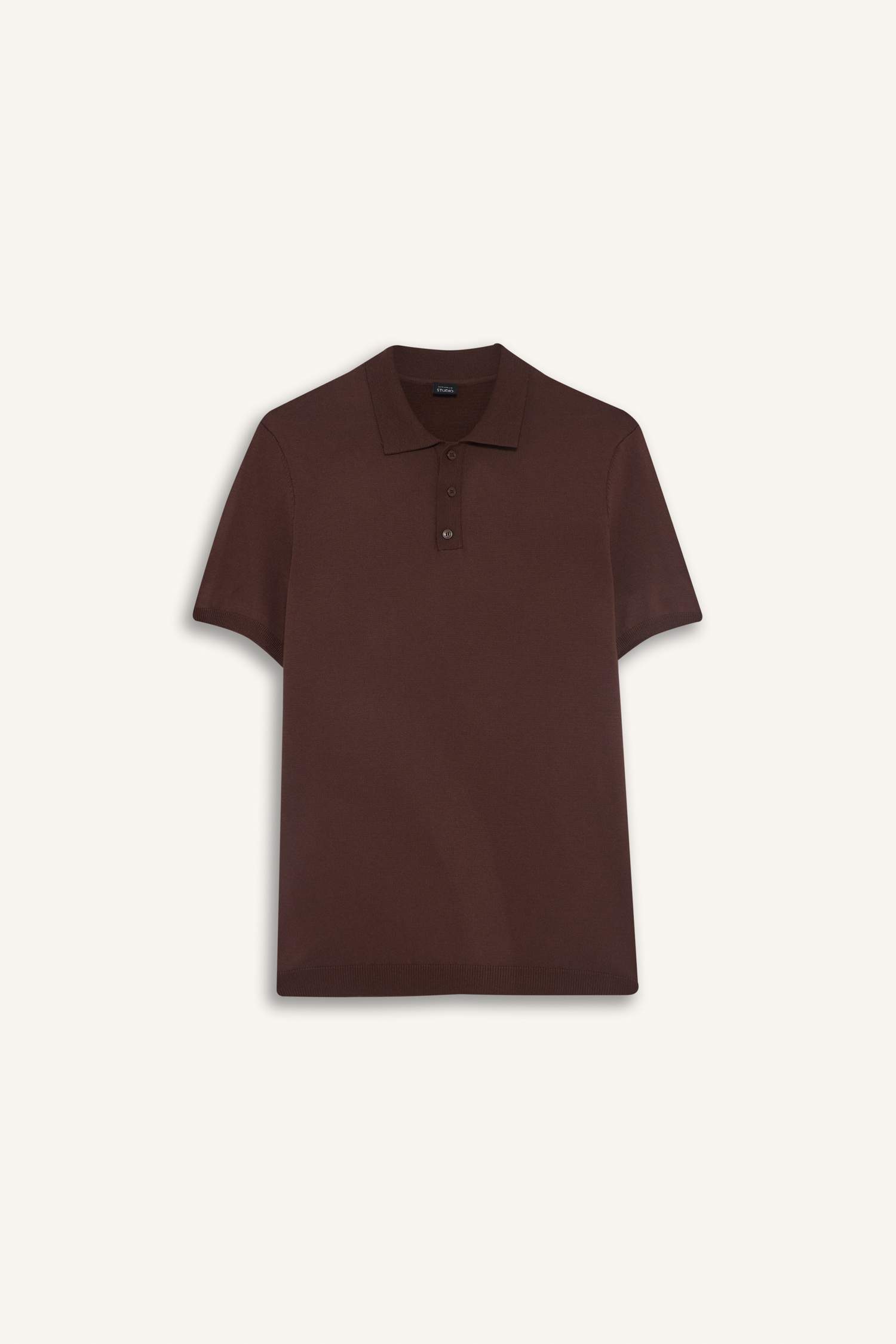 Standart Fit Polo Yaka Kısa Kollu Triko Tişört