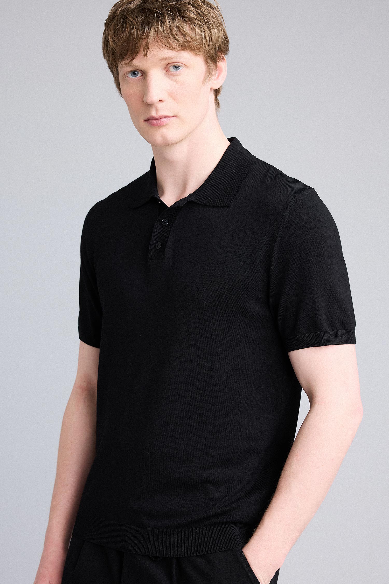 DeFacto Standart Fit Polo Yaka Kısa Kollu Triko Tişört