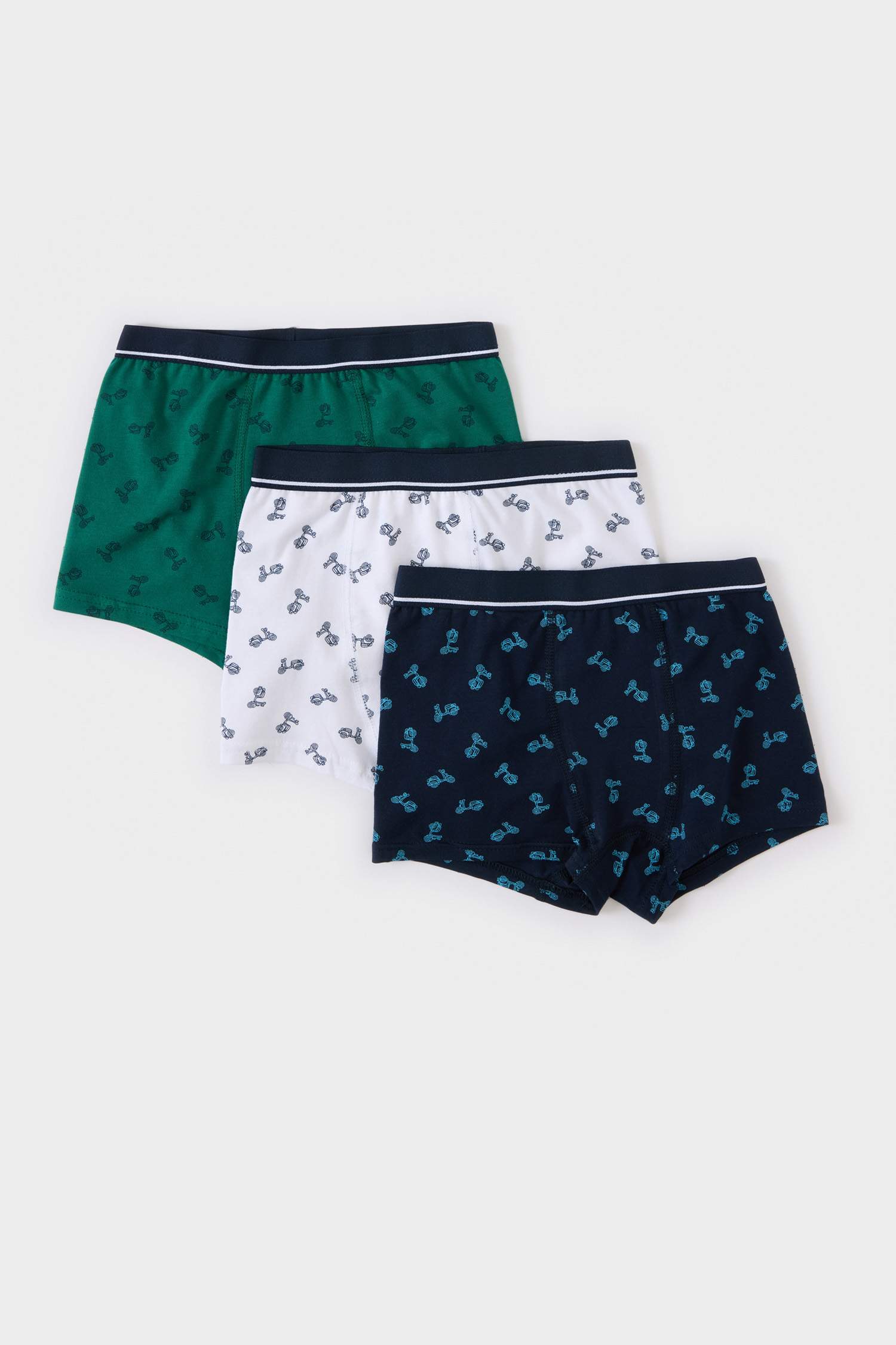 Boy Patterned 3 Piece Boxers