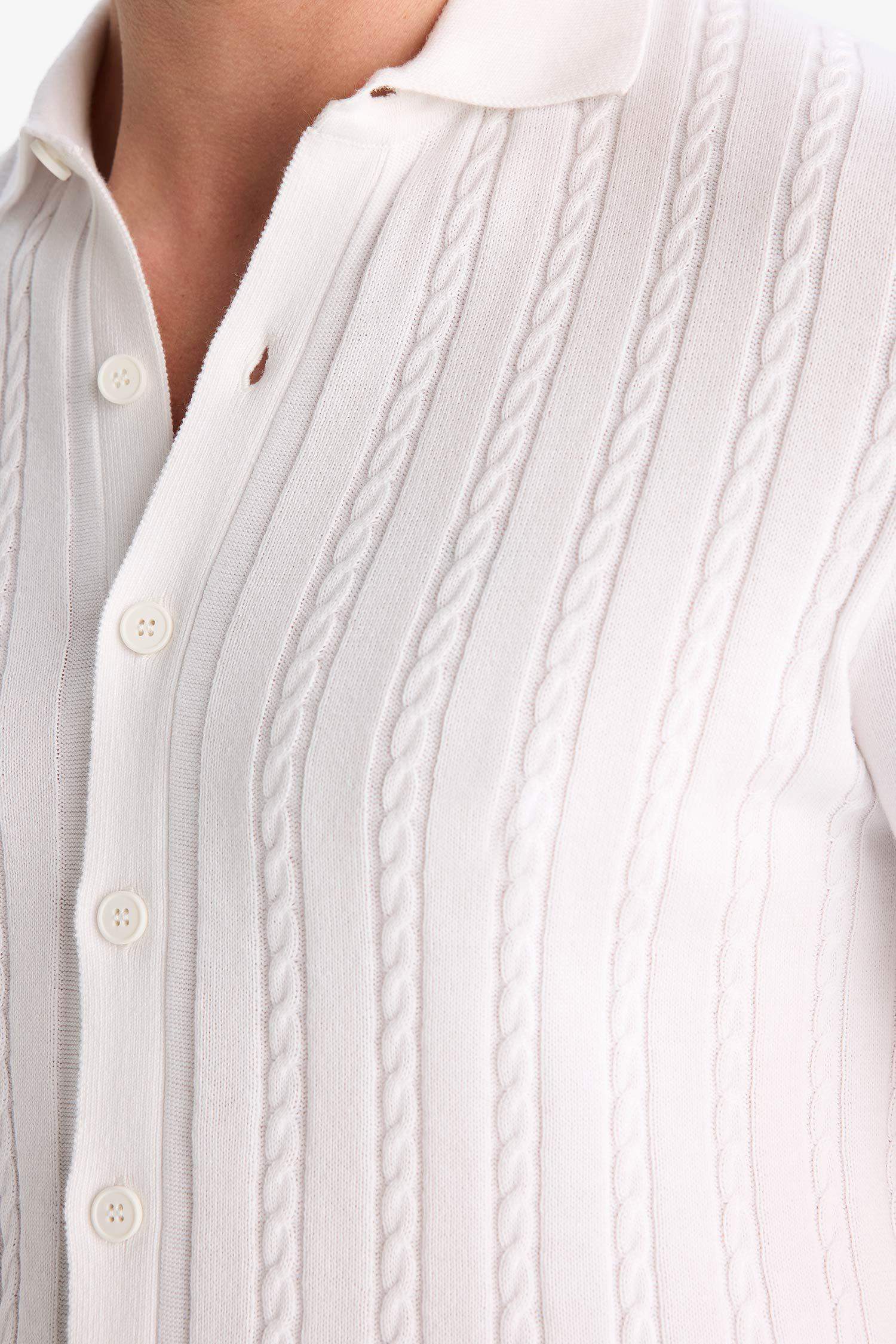 Standard Fit Polo Collar Knitwear Polo T-Shirt