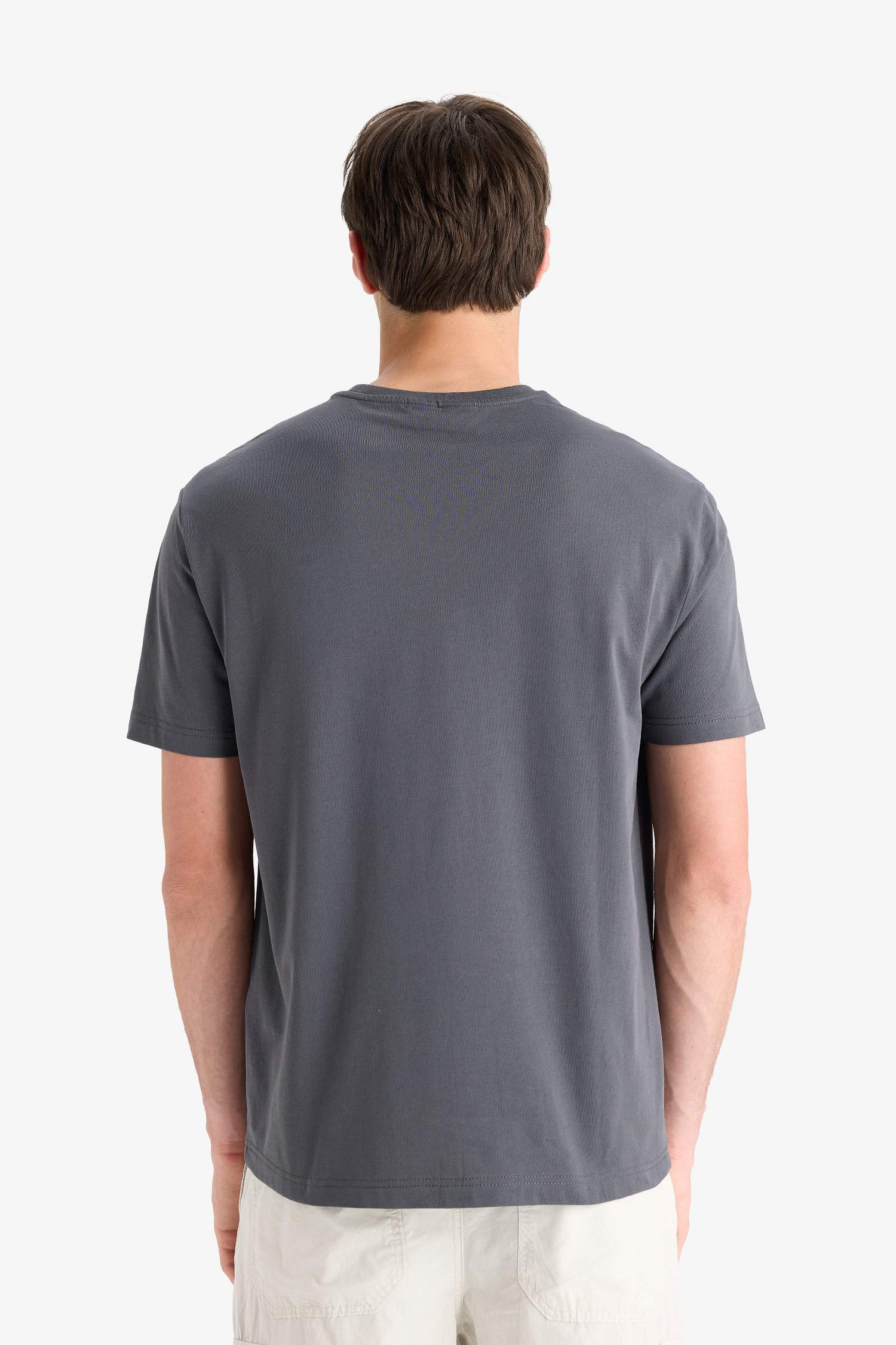 تيشيرت مطبوع قصة عادية بياخة مستديرة من ديدبول