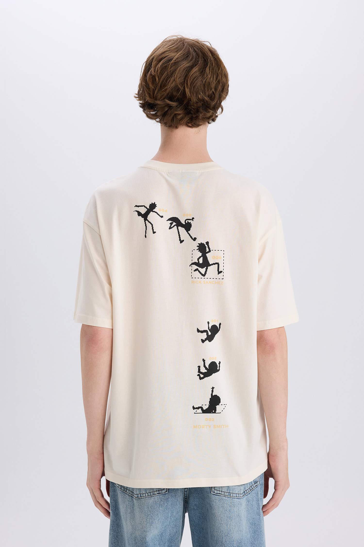 Rick and Morty boxy fit футболка с круглым вырезом с принтом и коротким рукавом