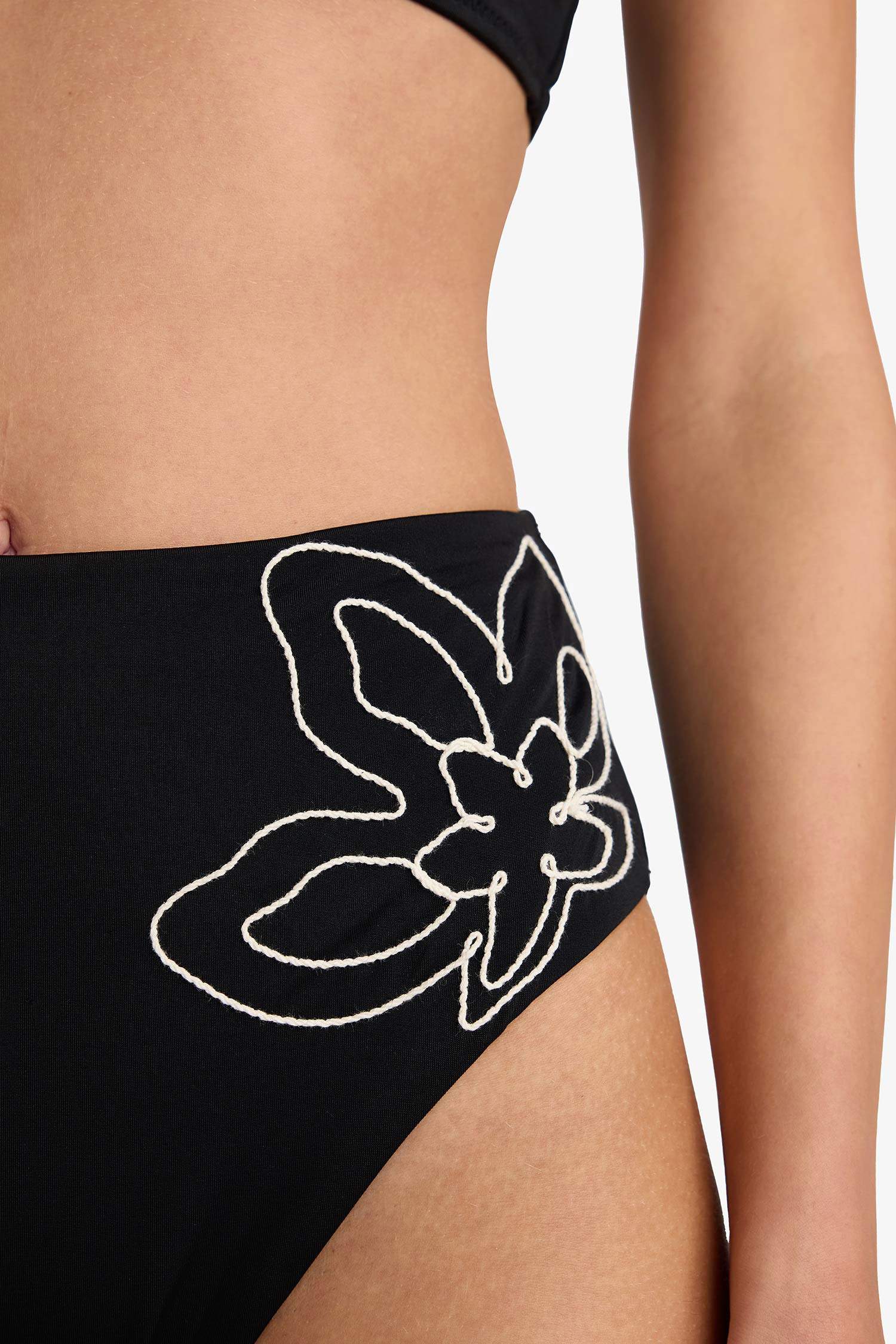 Regular Fit Nakışlı Bikini Altı-Fall in Love