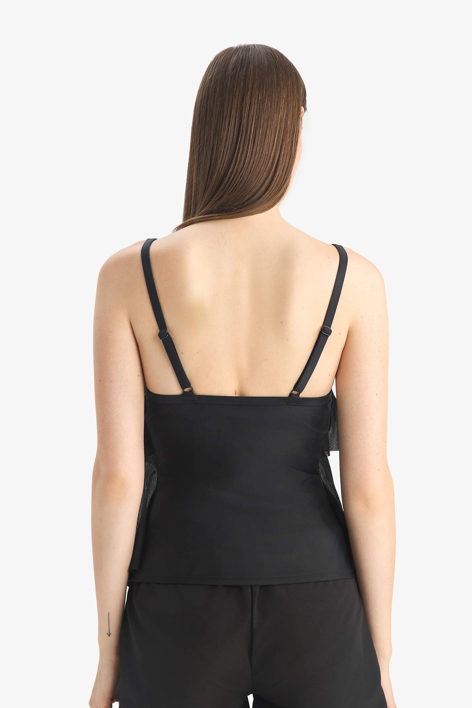 Regular Fit Tül Tankini-Fall in Love