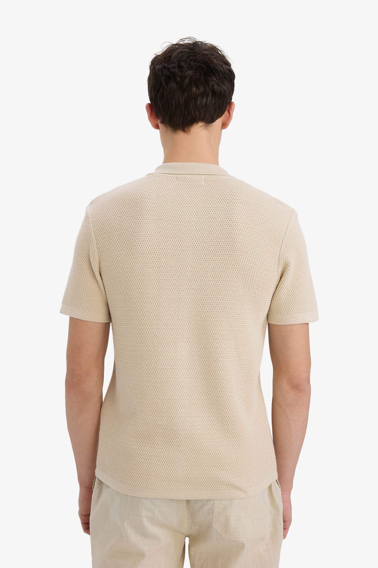 Standard Fit Polo Collar Knitwear Polo T-Shirt