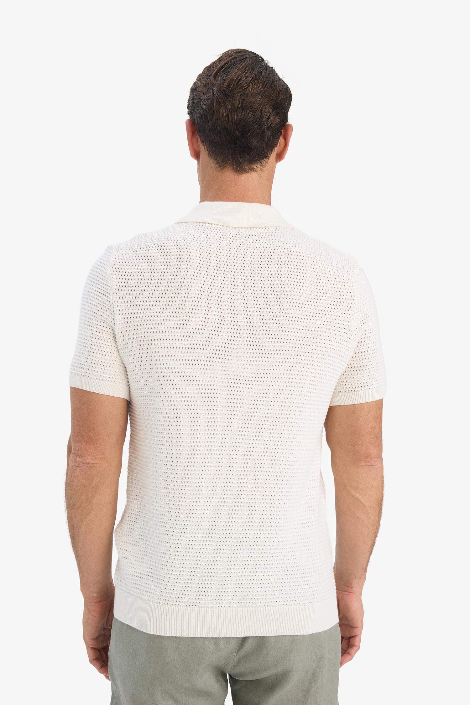 Standard Fit Short Sleeve Knitwear Cotton Polo T-Shirt