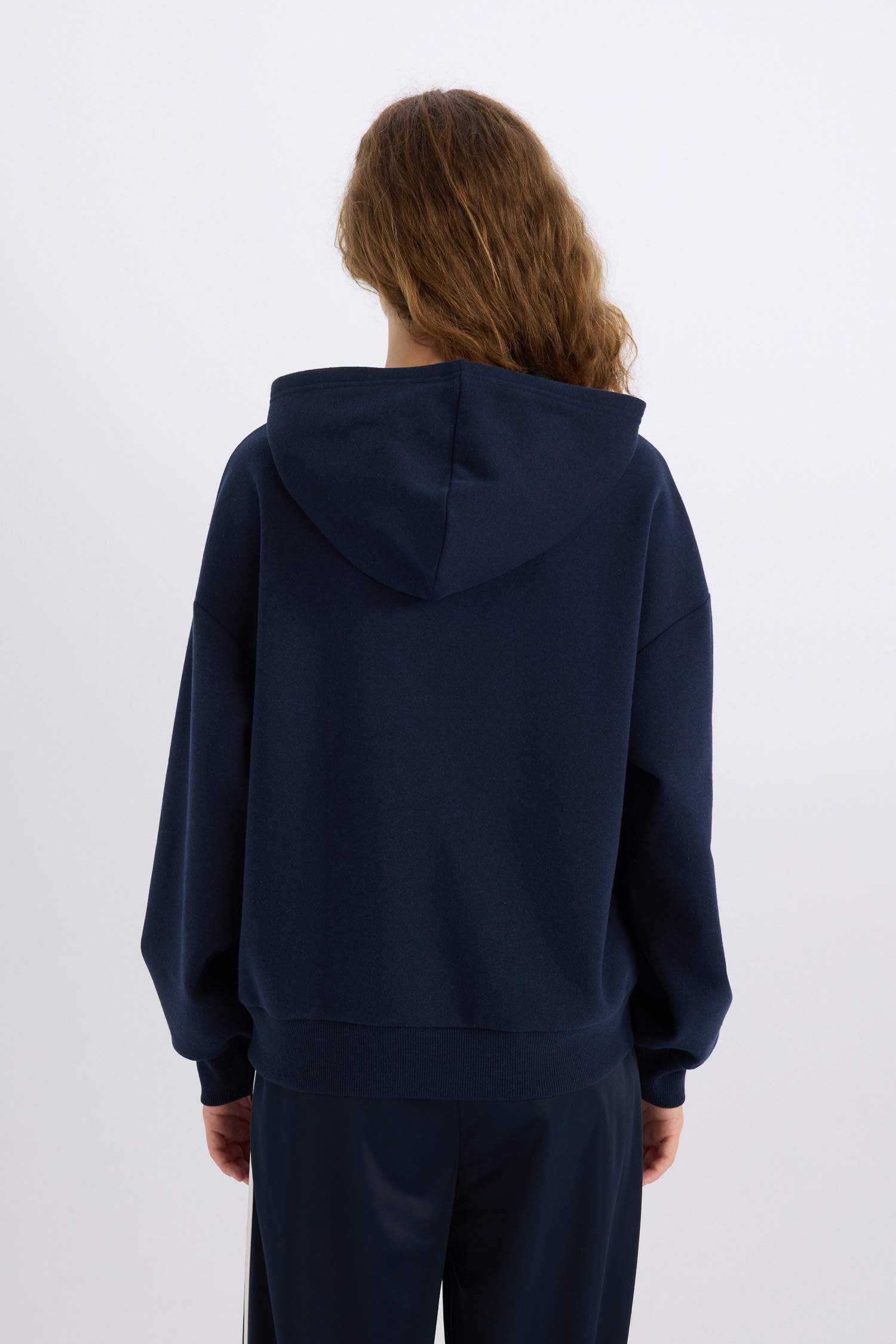 Loose Fit Printed Long Sleeve Sweatshirt