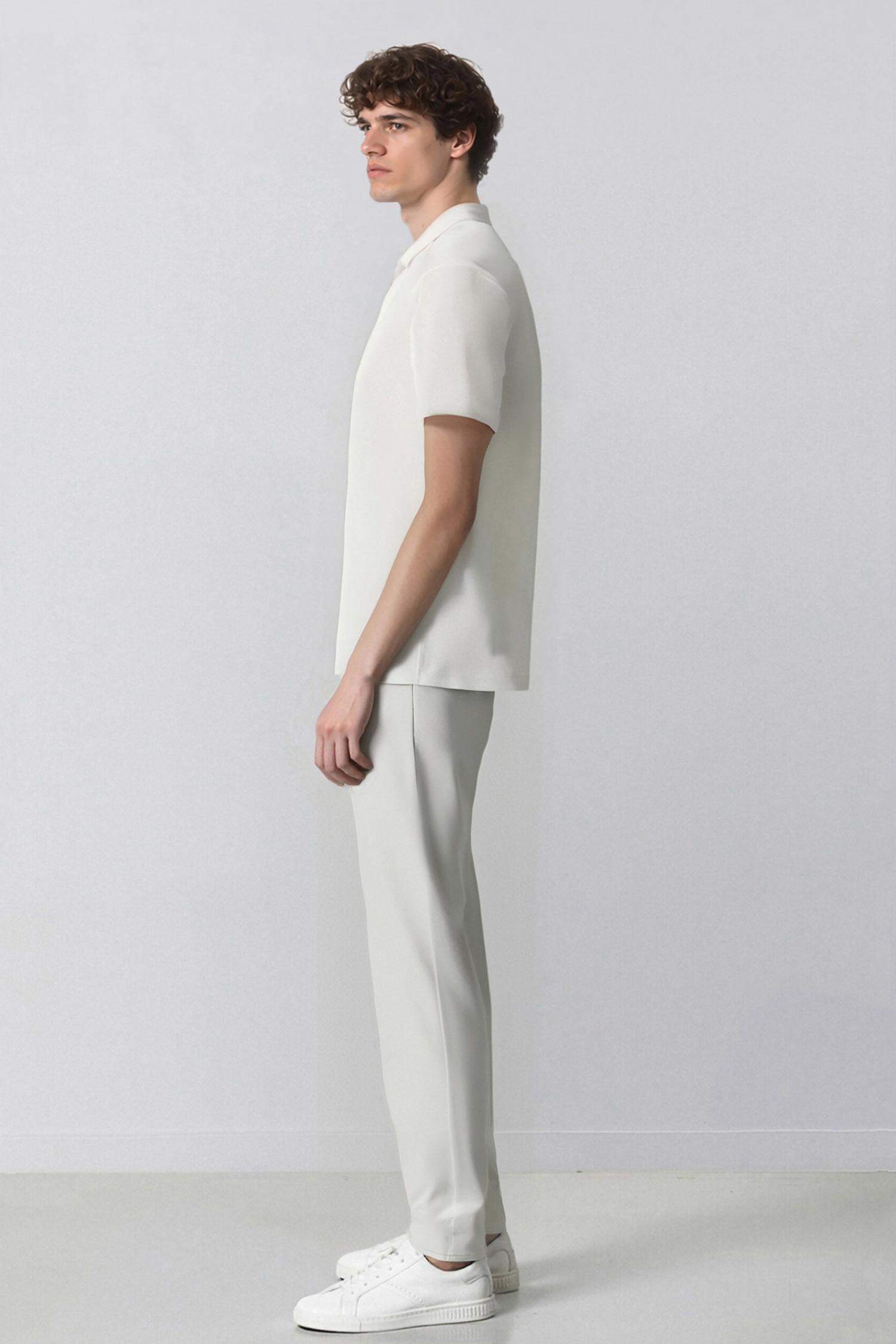 DeFactoFit Slim Fit Dar Kesim Standart Paça Esnek Multifonksiyonel Dokuma Sporcu Pantolon