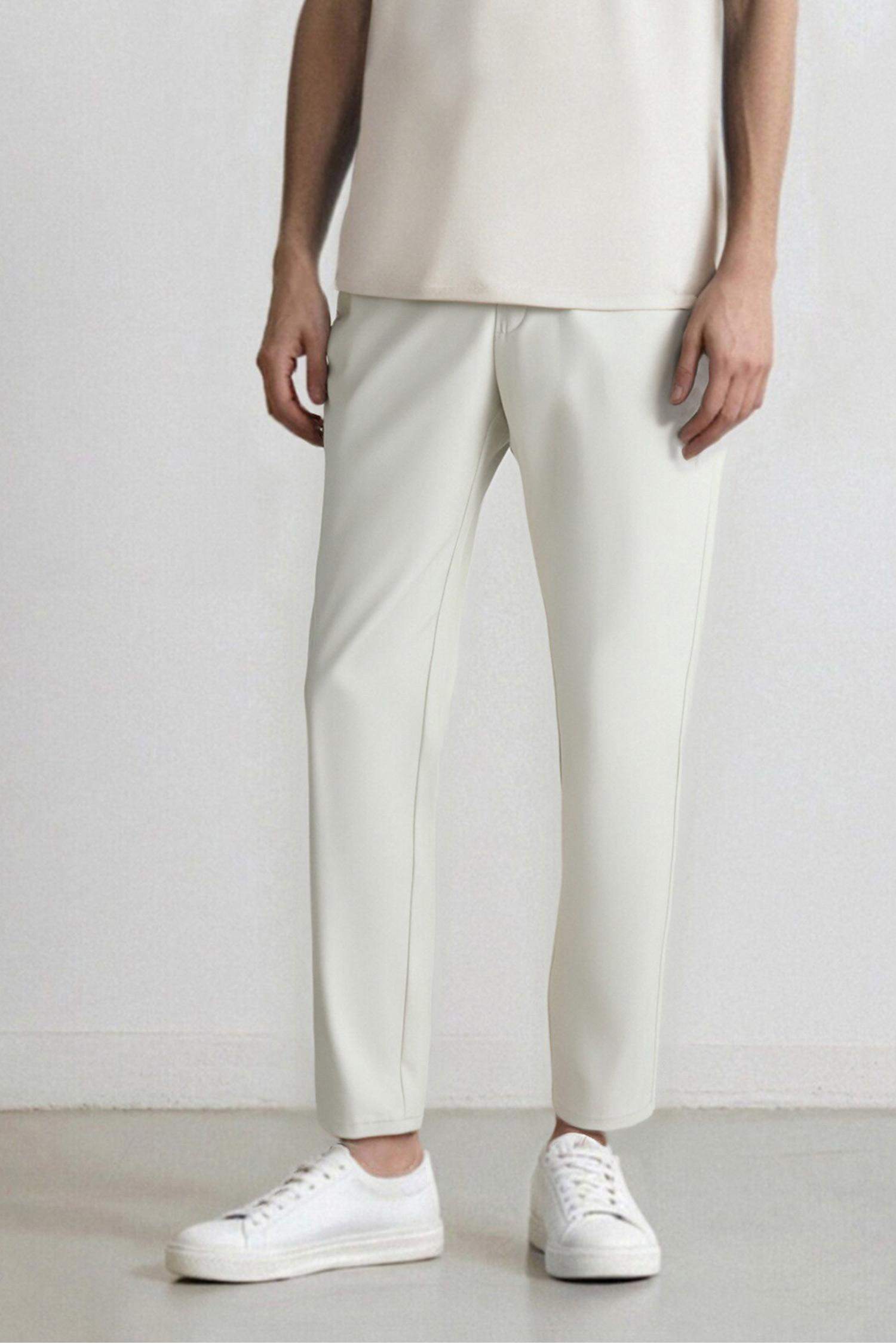 Slim Fit Dar Kesim Standart Paça Esnek Multifonksiyonel Dokuma Sporcu Pantolon