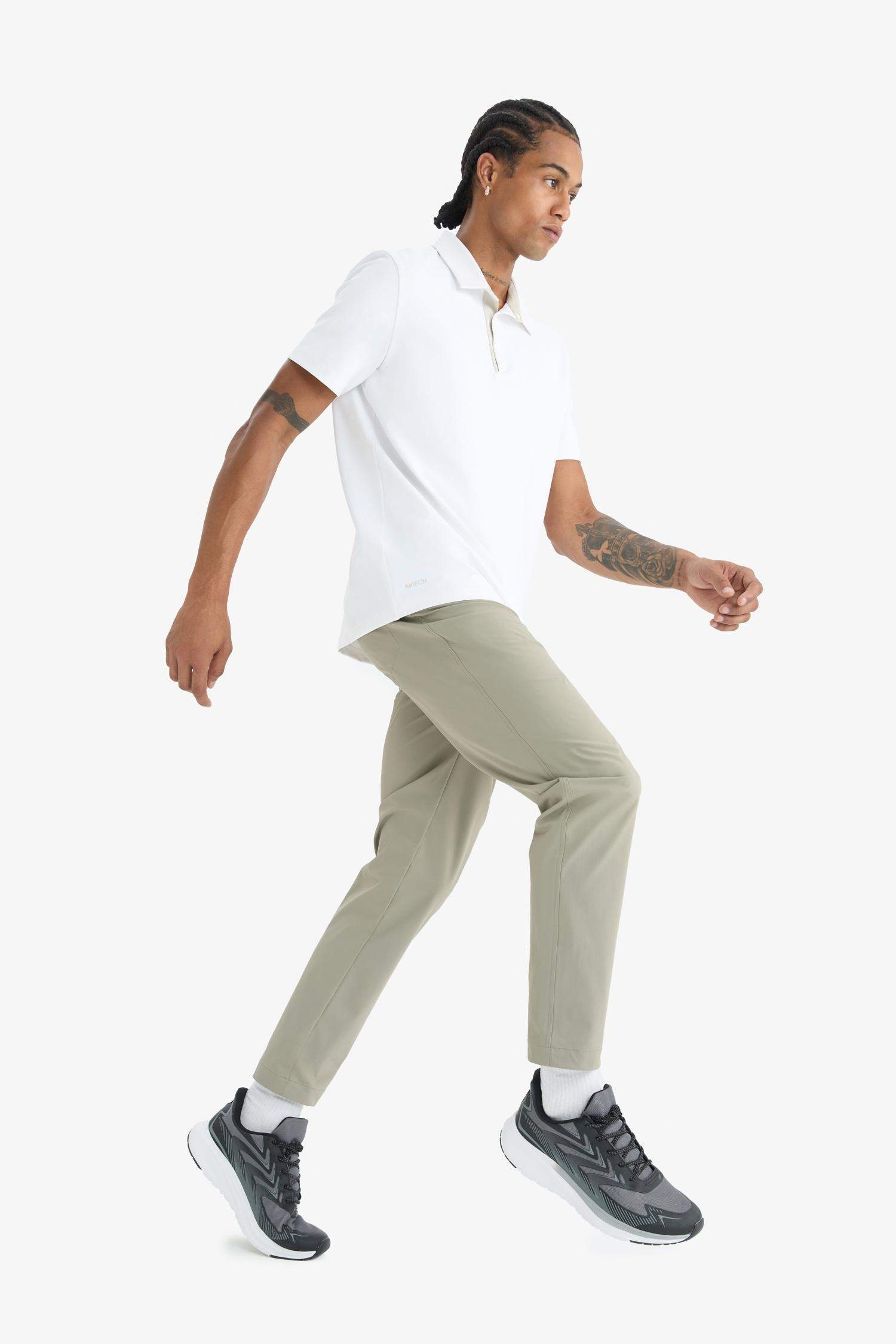 DeFactoFit Slim Fit Standard Leg Woven Sports Trousers