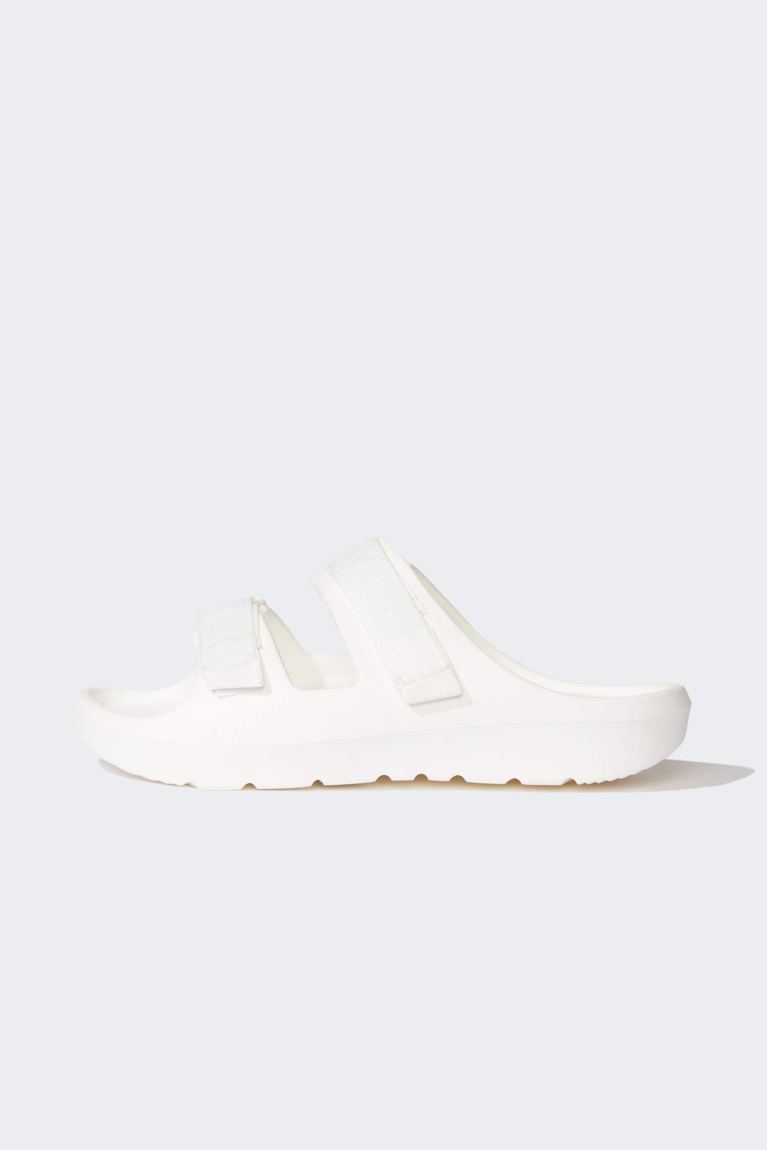 Woman Flat Sole Double Band Eva Slippers