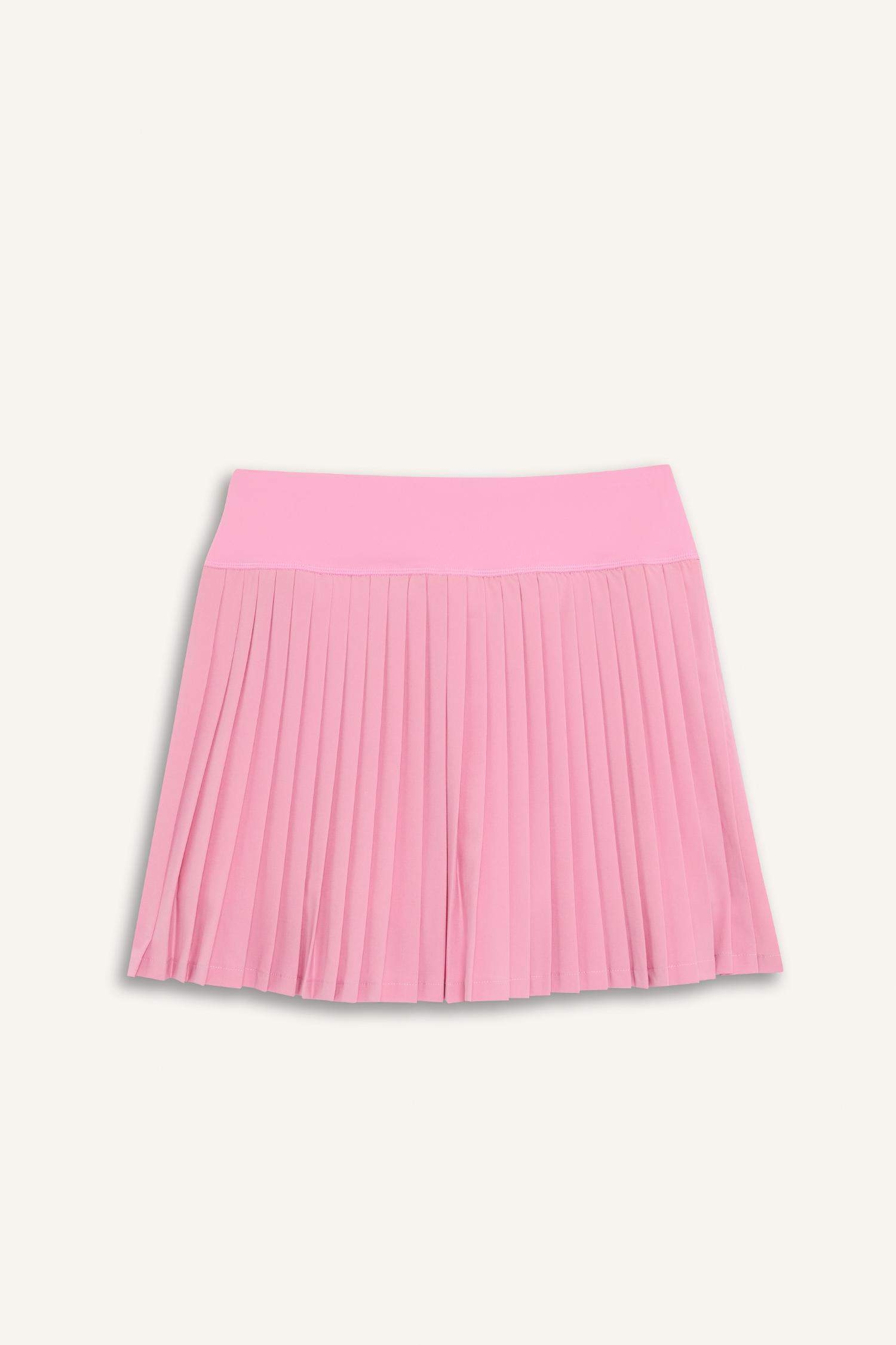 	DeFactoFit Standart Fit İçi Taytlı Pileli Dokuma Etek