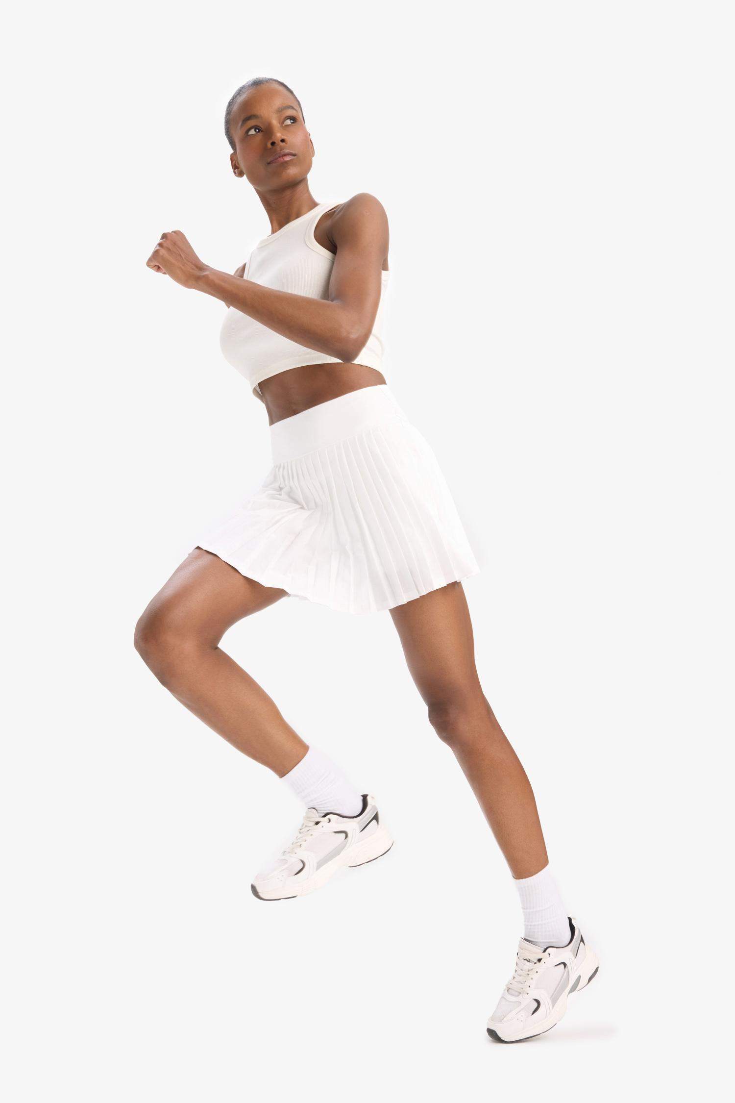 تنورة منسوجة قصة عادية من DeFactoFit